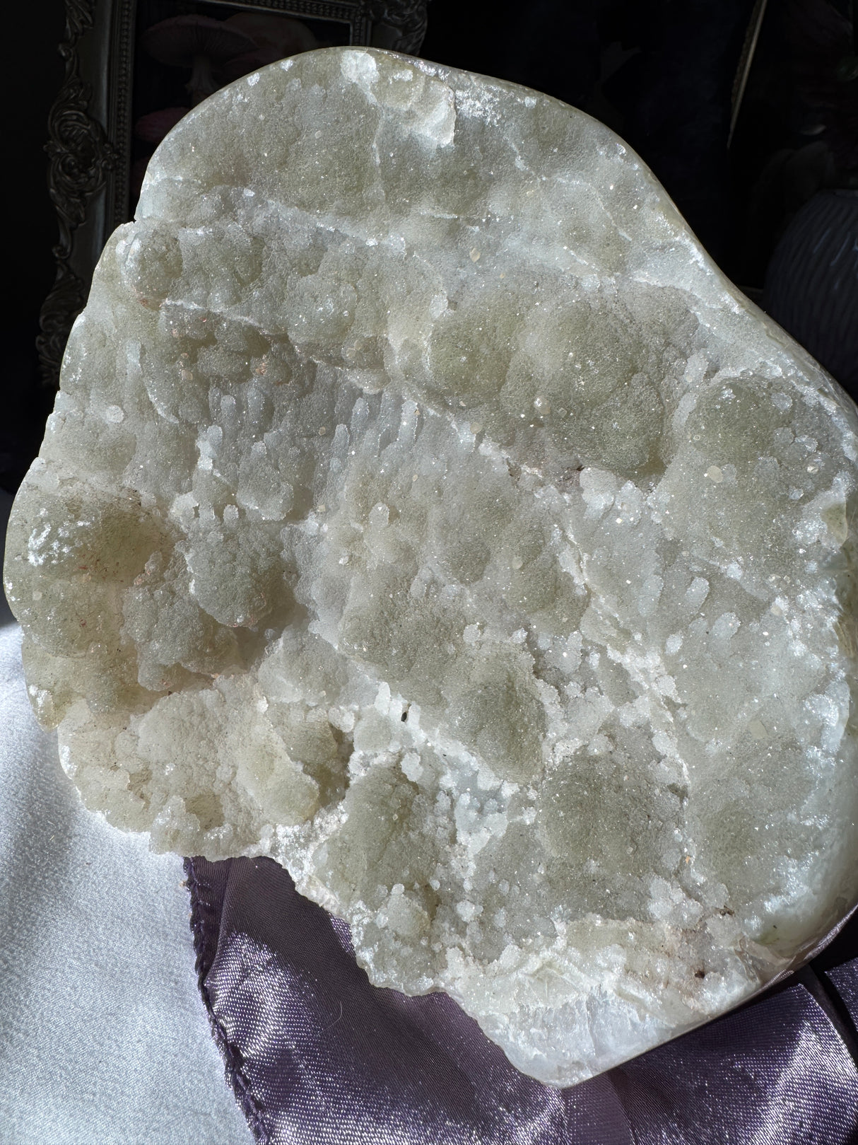 Green Pink Amethyst Free Form