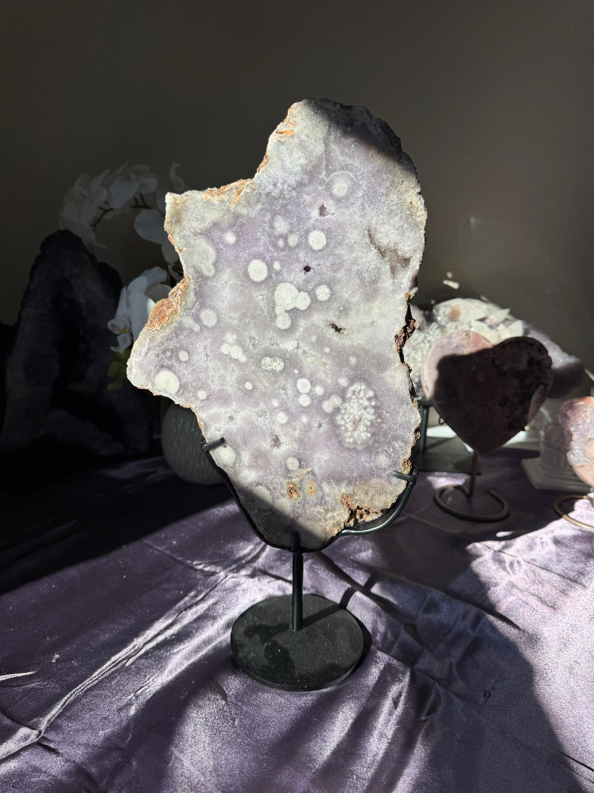 Large Lavender Pink Amethyst Slab