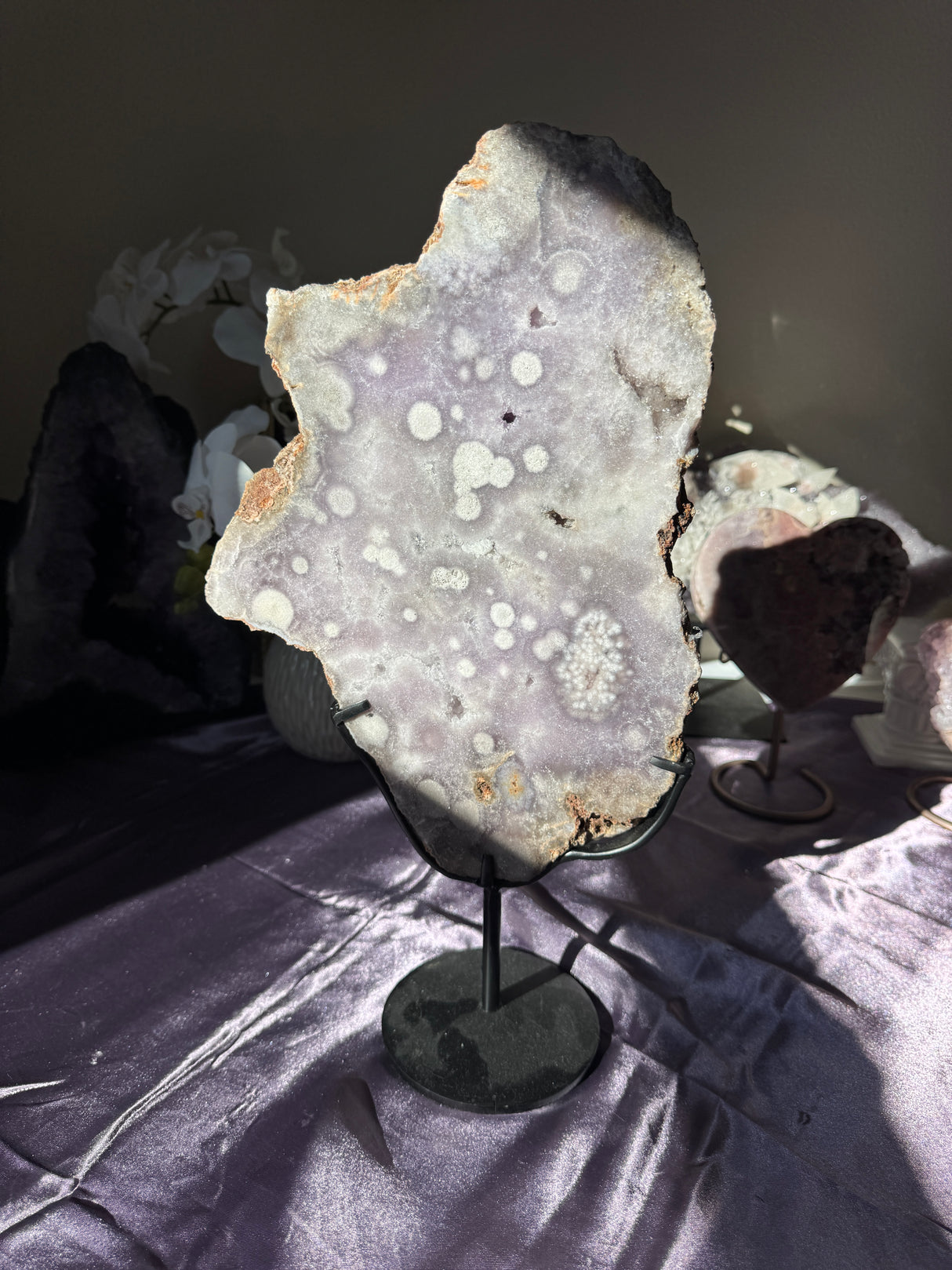 Large Lavender Pink Amethyst Slab