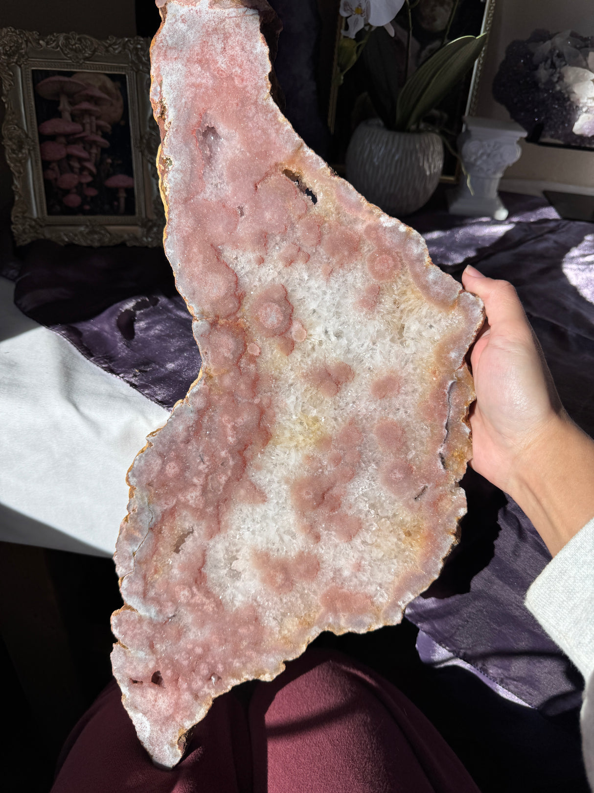 Large Pink Amethyst Slab