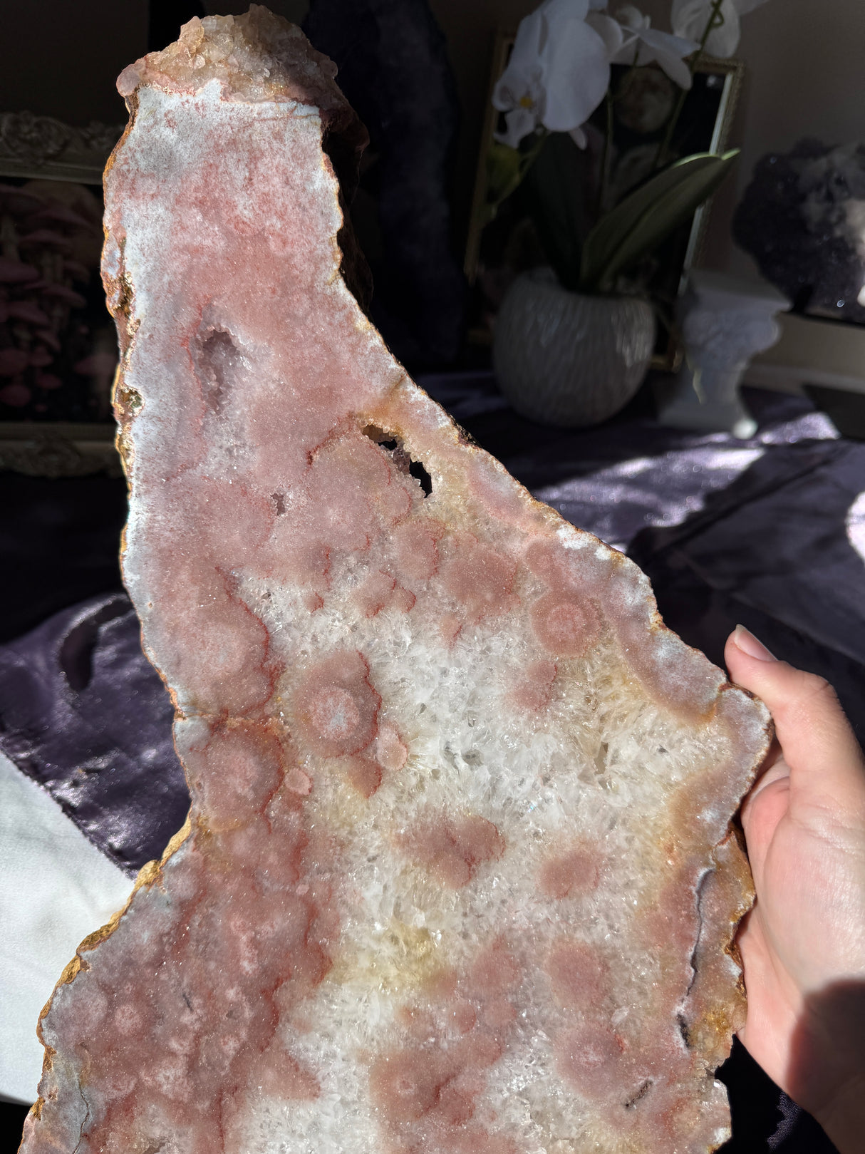 Large Pink Amethyst Slab