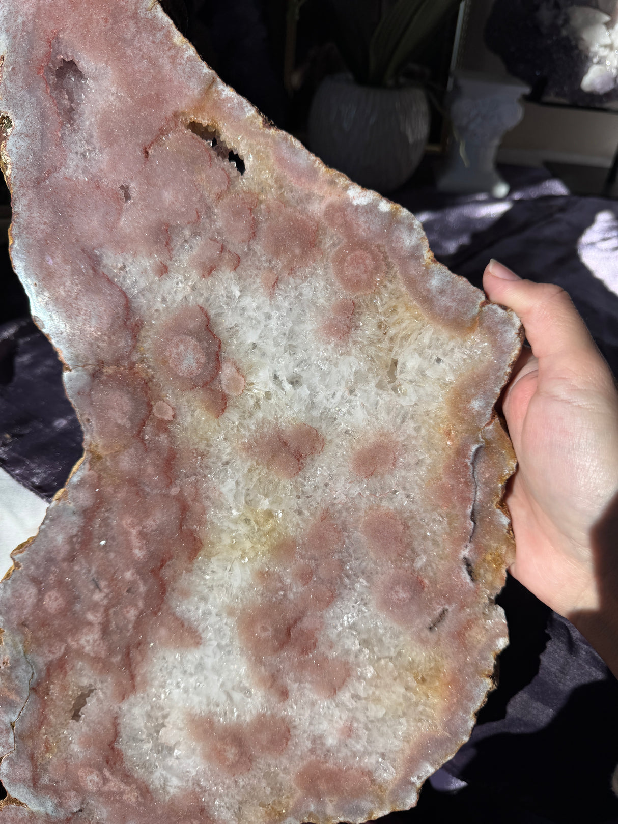 Large Pink Amethyst Slab