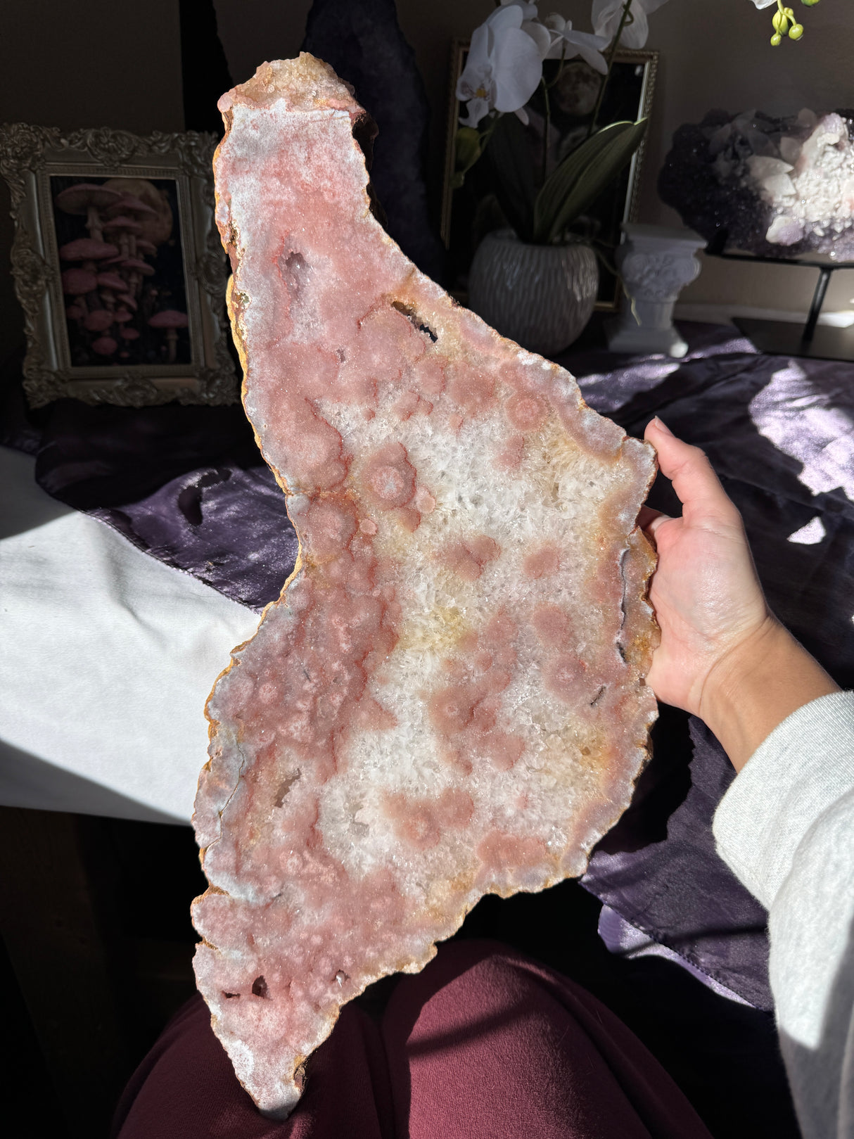 Large Pink Amethyst Slab