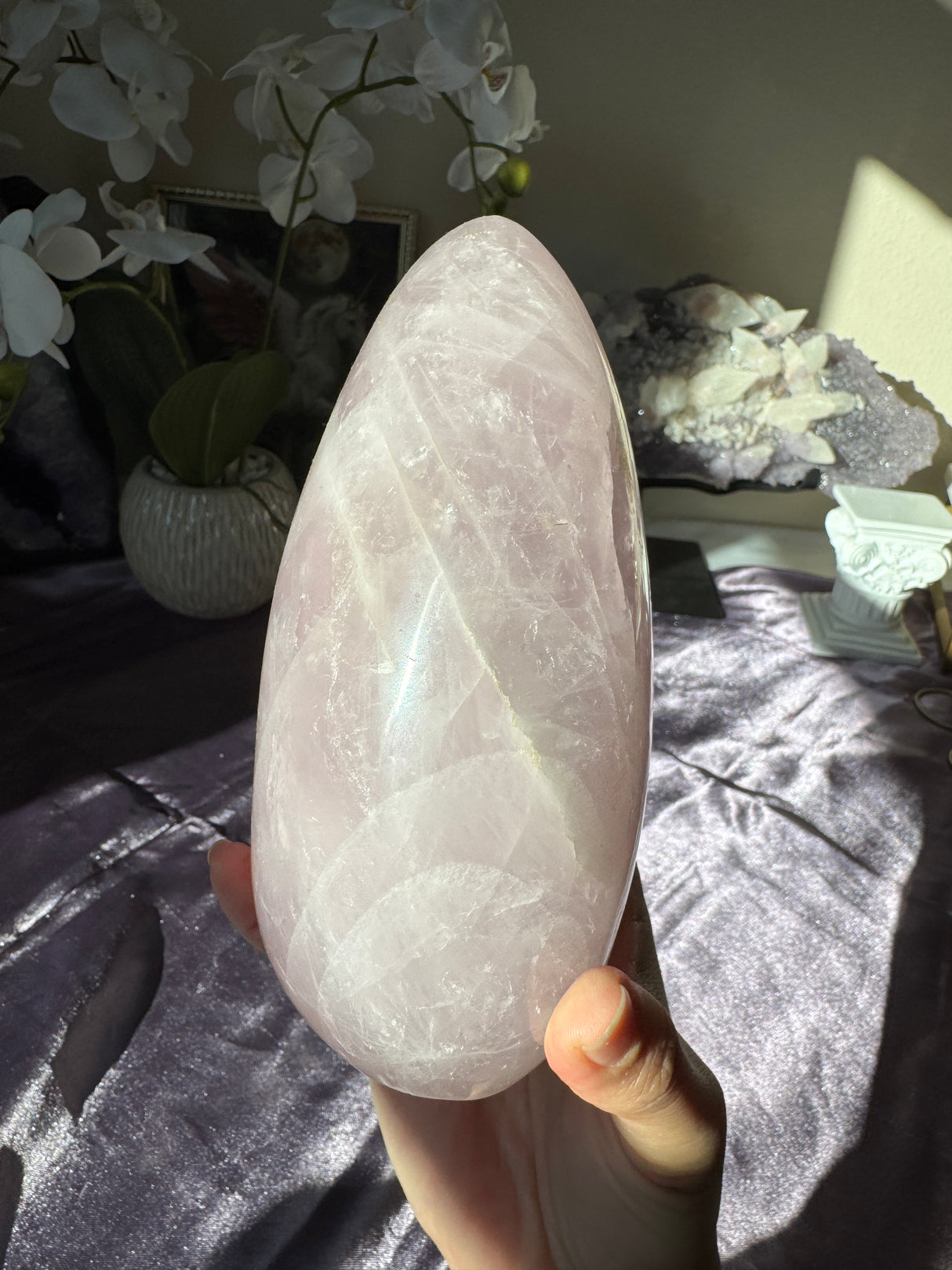 Lavender Rose Quartz Free Form