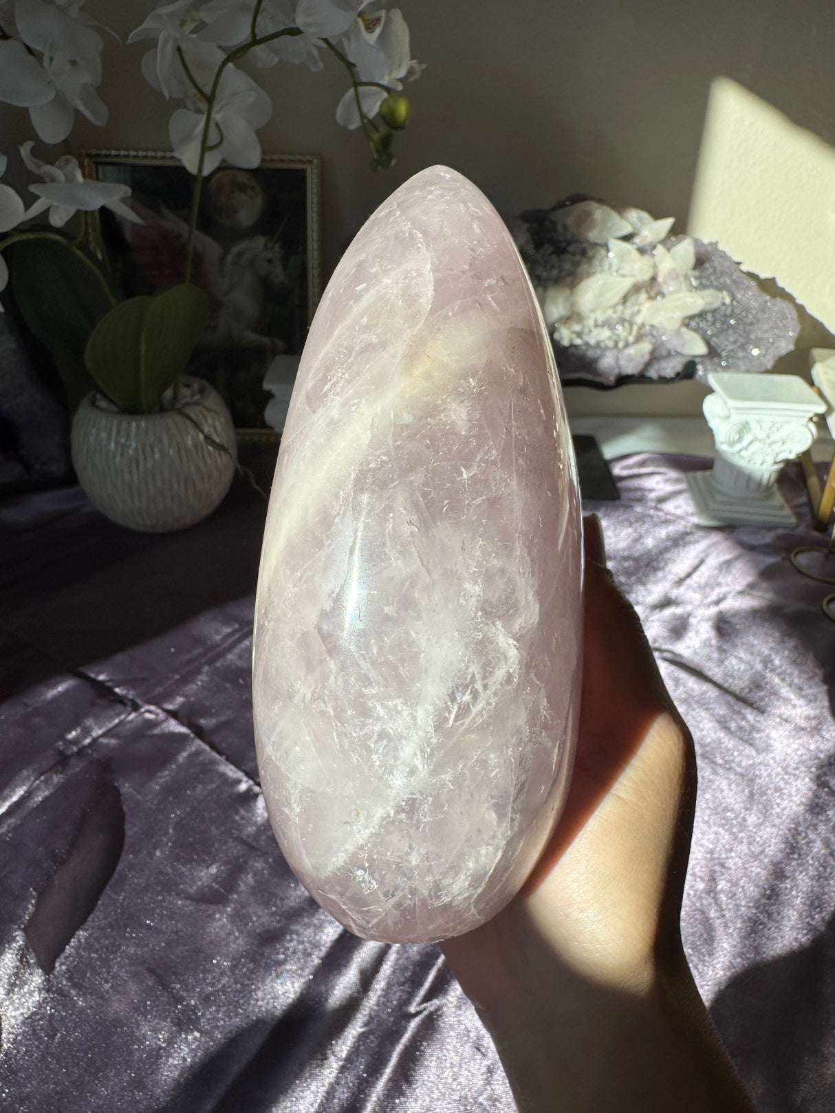 Lavender Rose Quartz Free Form