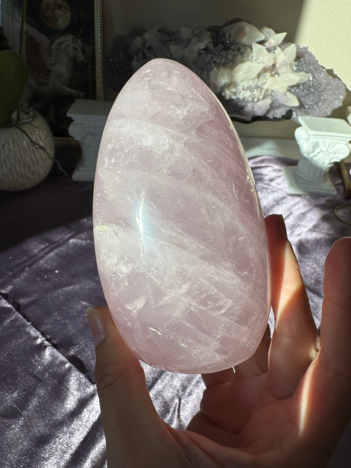 Lavender Rose Quartz Free Form