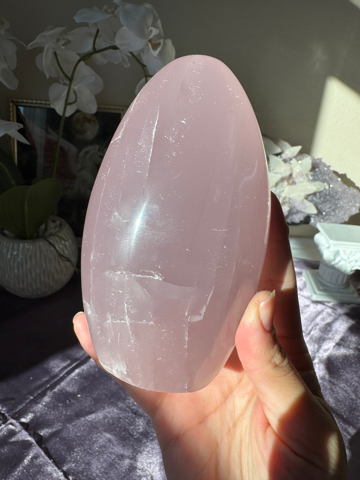 Lavender Rose Quartz Free Form