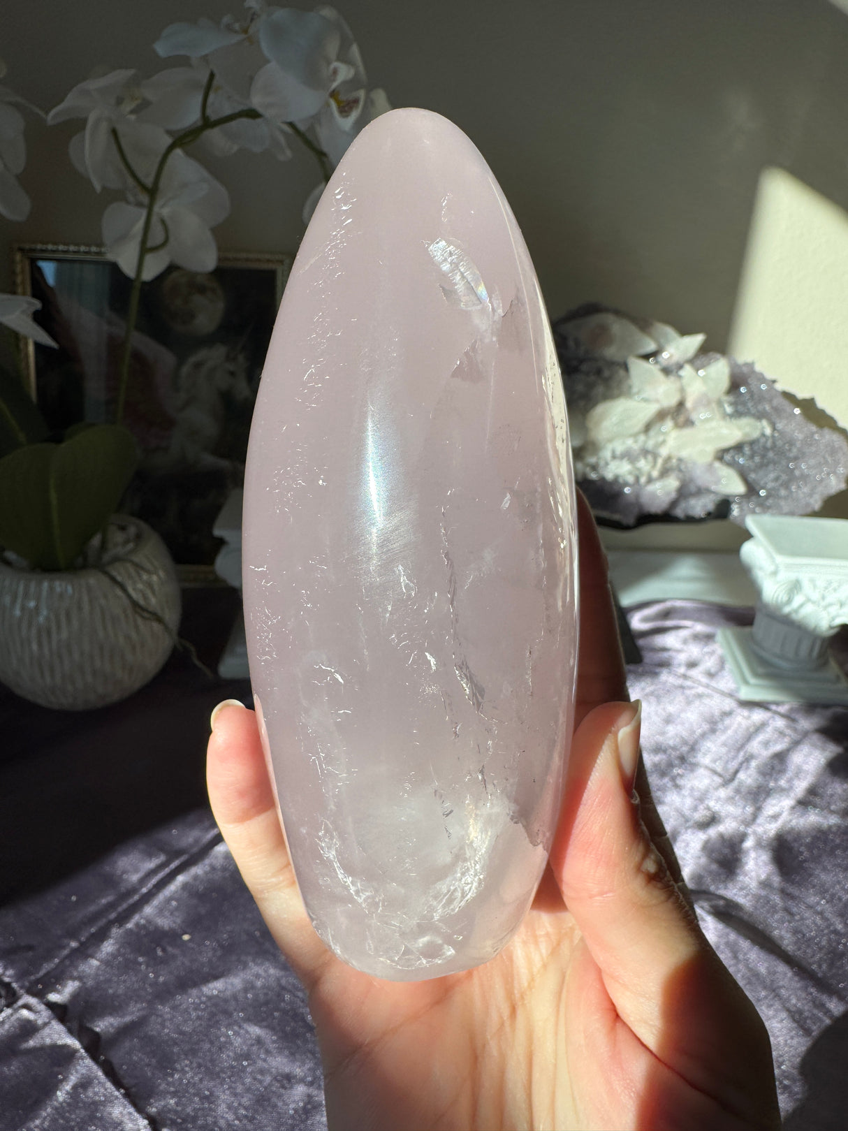 Lavender Rose Quartz Free Form