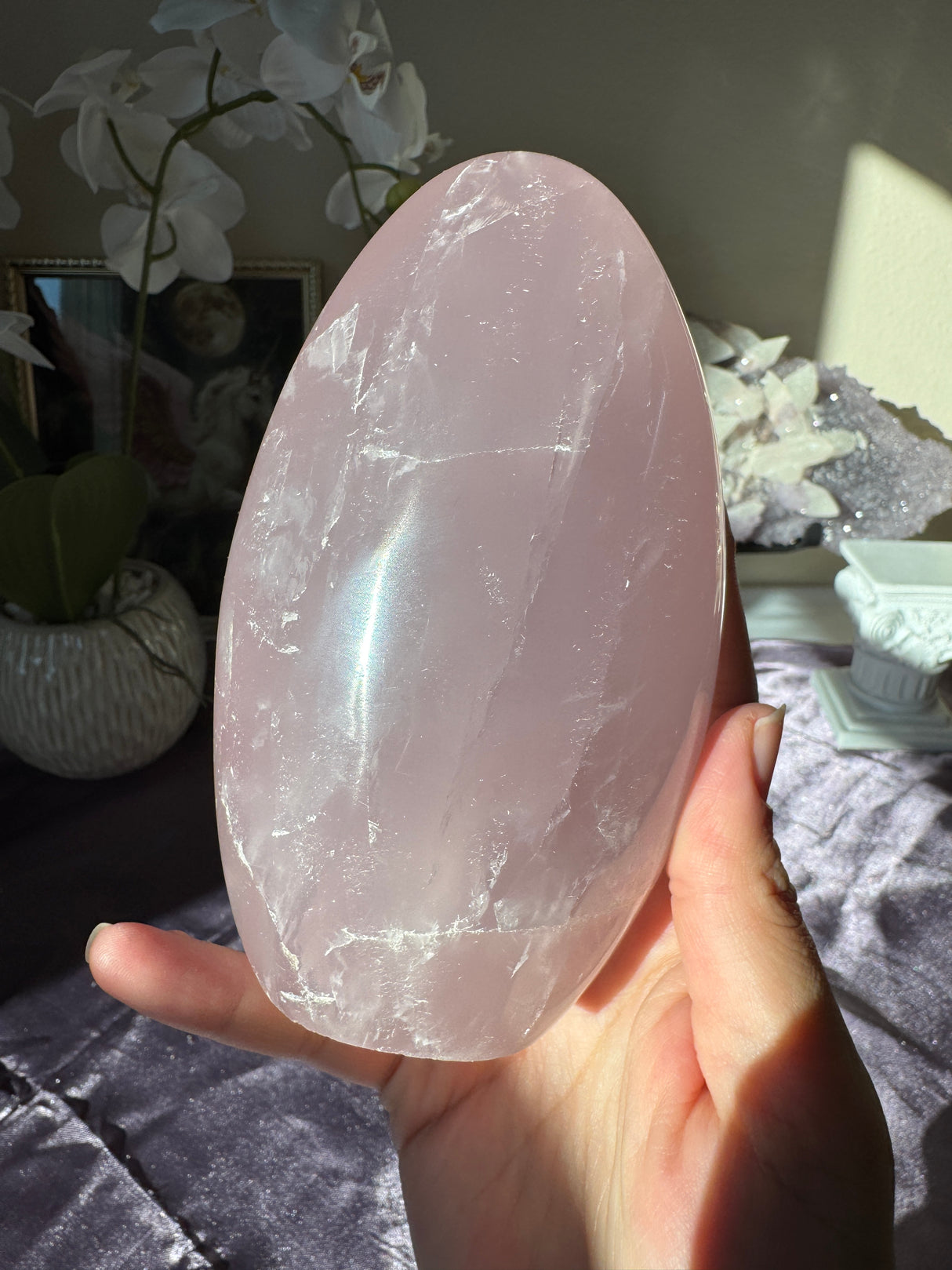 Lavender Rose Quartz Free Form