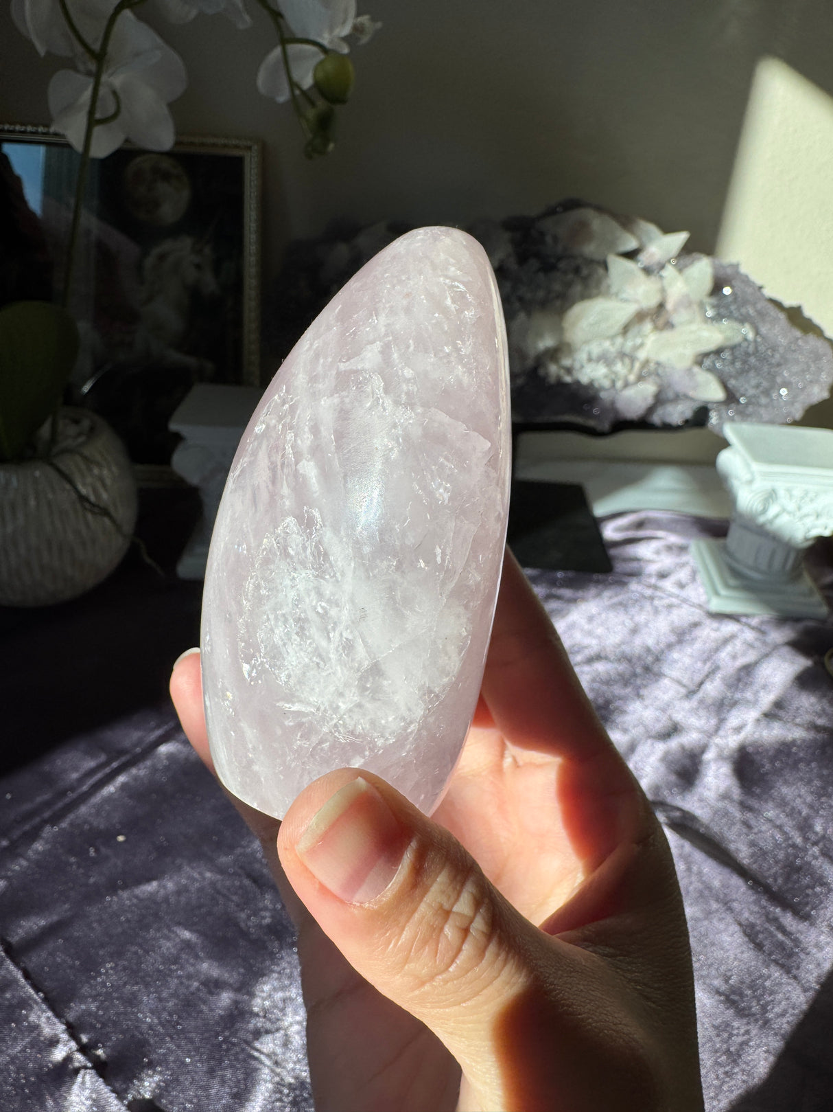 Lavender Rose Quartz Free Form