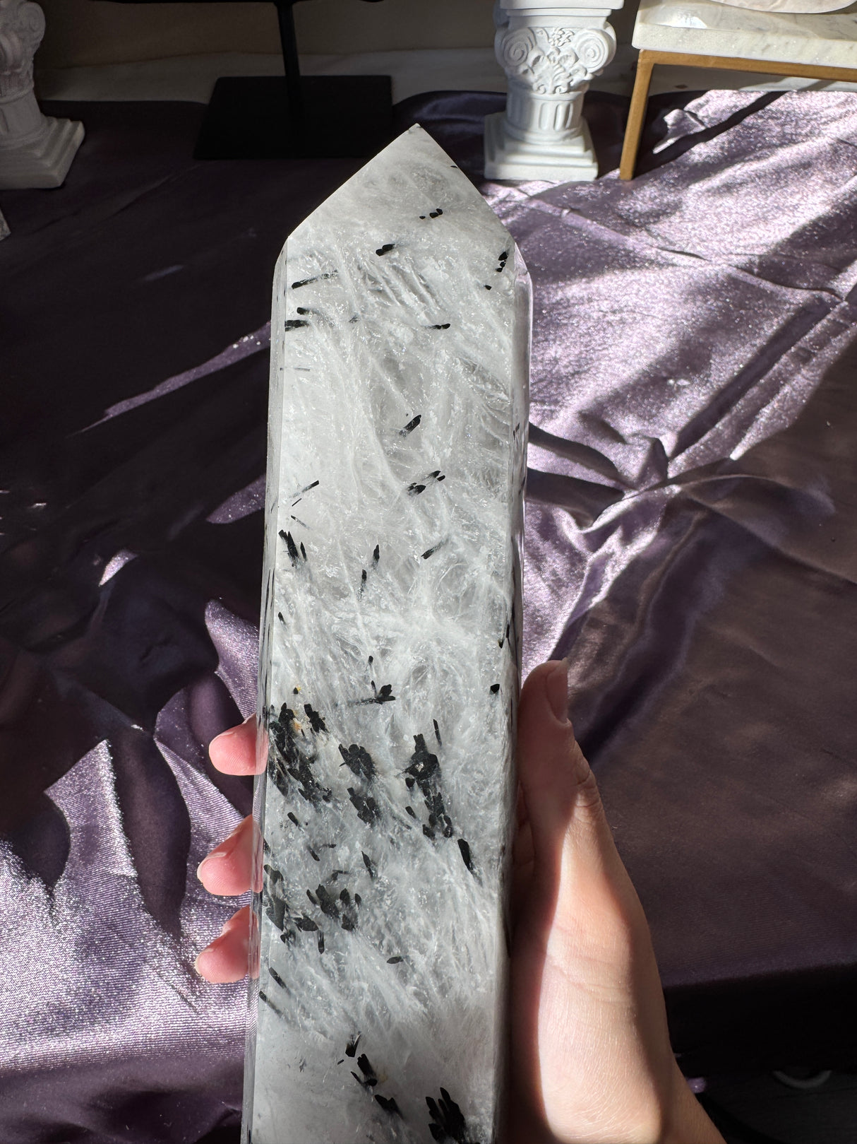 XL Tourmaline in Quartz Tower (imperfect)
