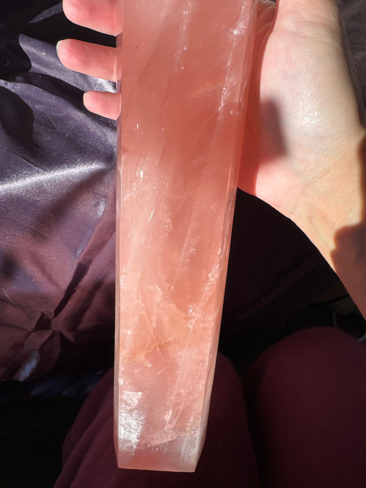 XL Juicy Rose Quartz Tower