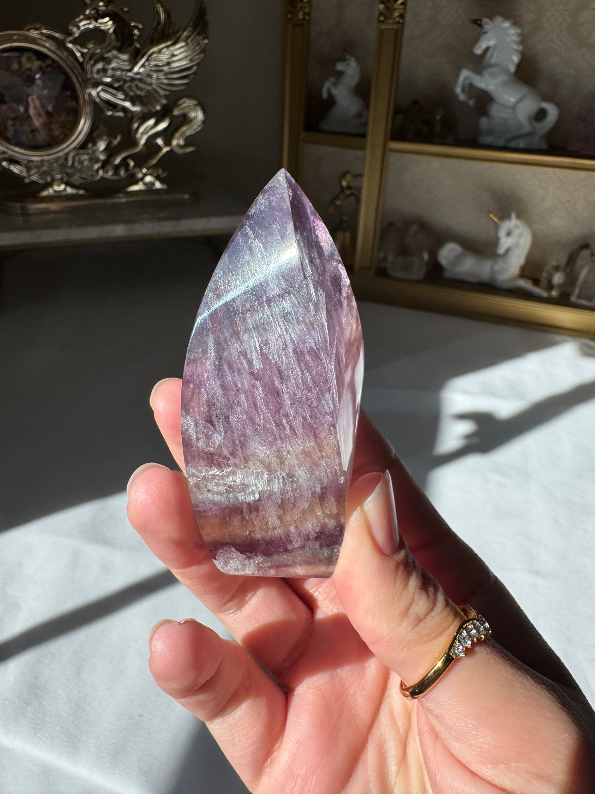 Rainbow Fluorite Flame