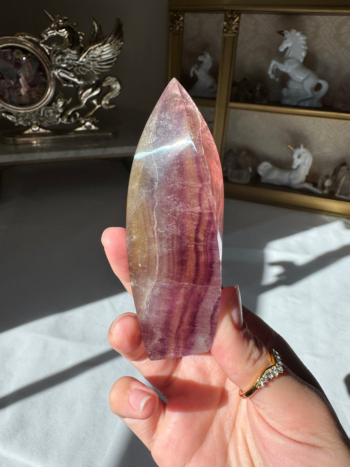 Rainbow Fluorite Flame