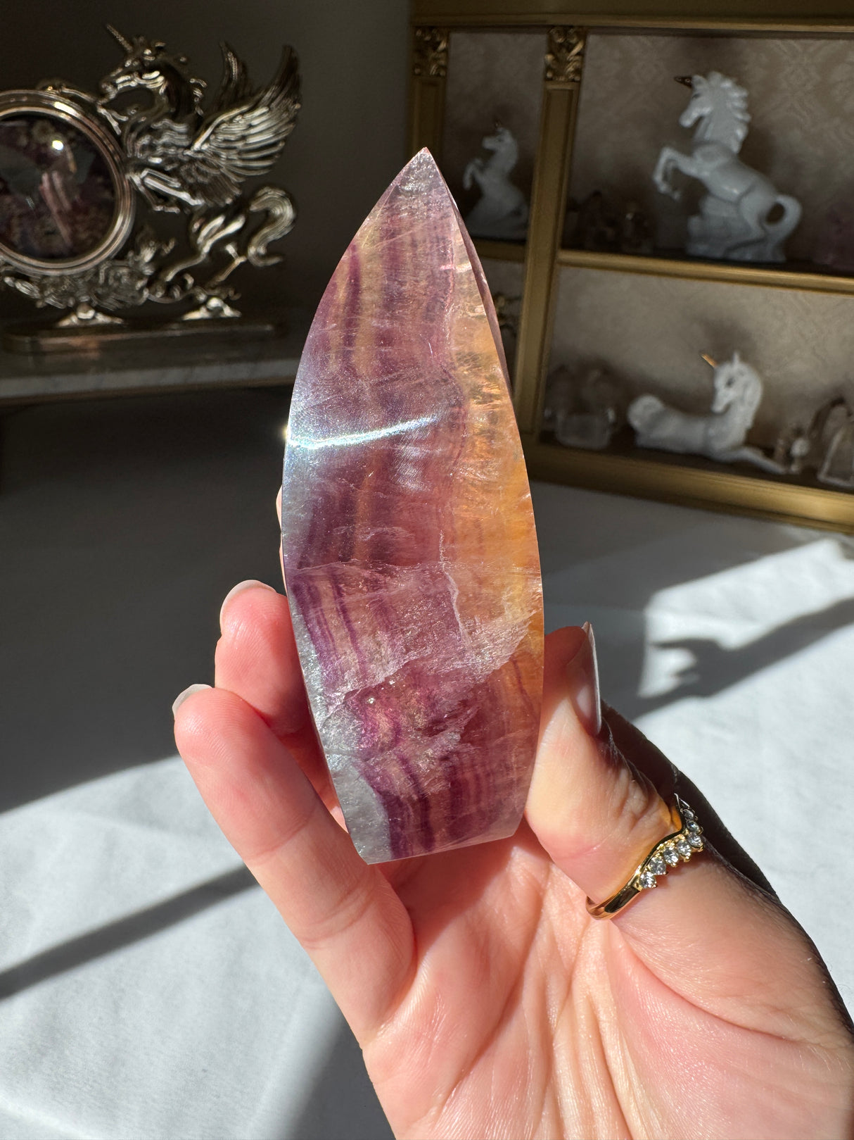 Rainbow Fluorite Flame