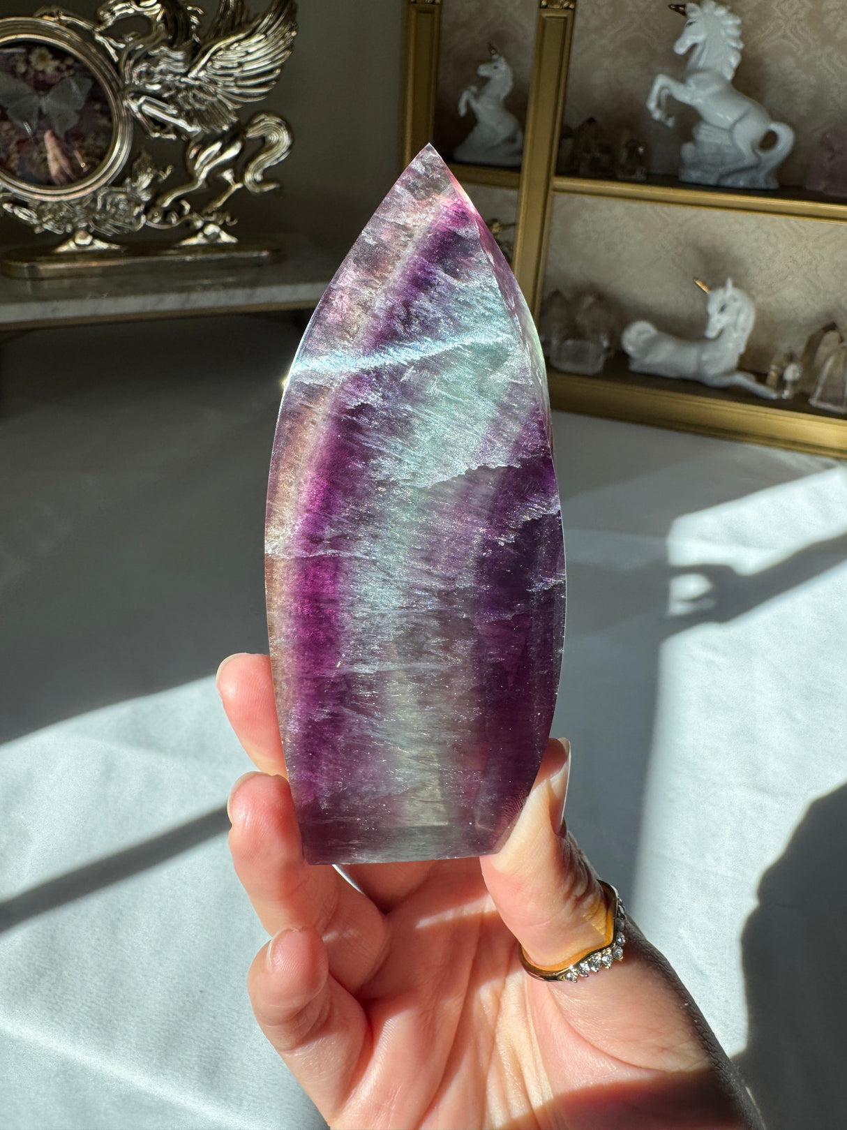 Rainbow Fluorite Flame