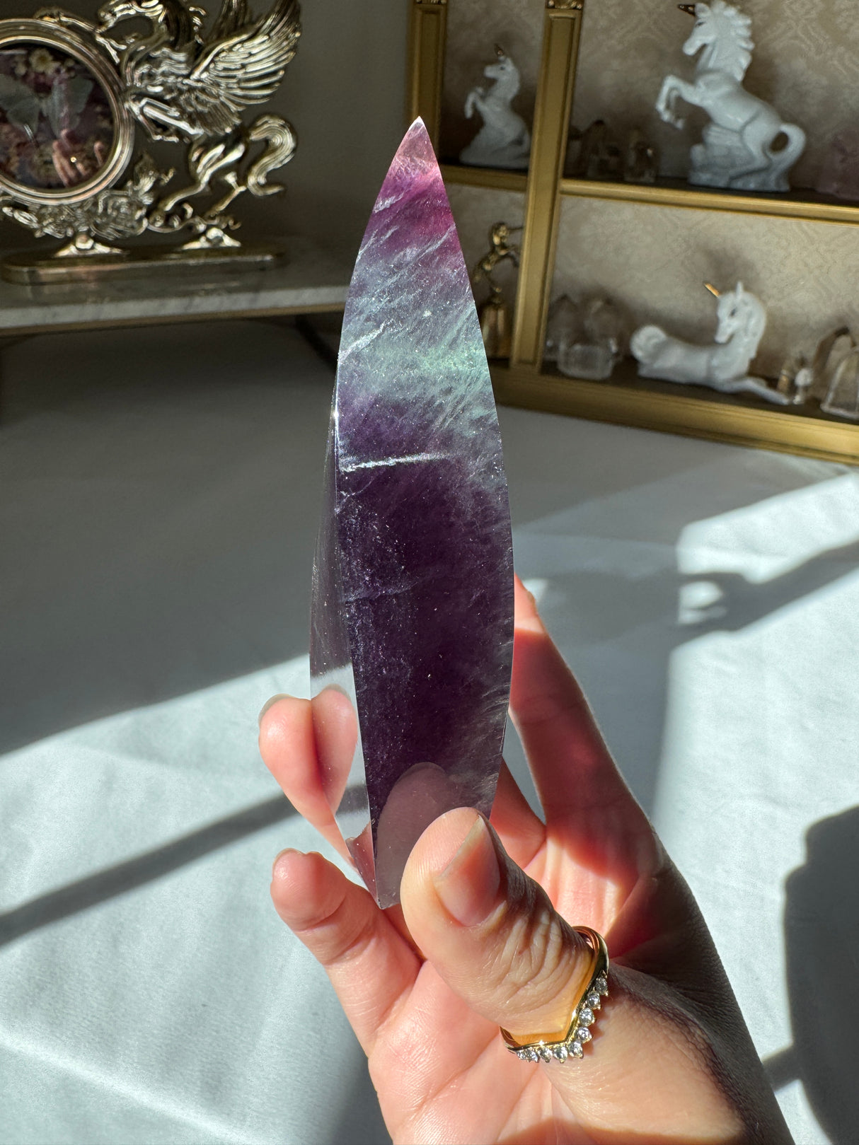 Rainbow Fluorite Flame