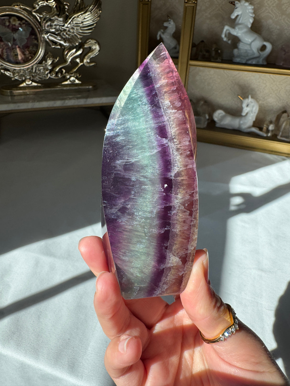 Rainbow Fluorite Flame