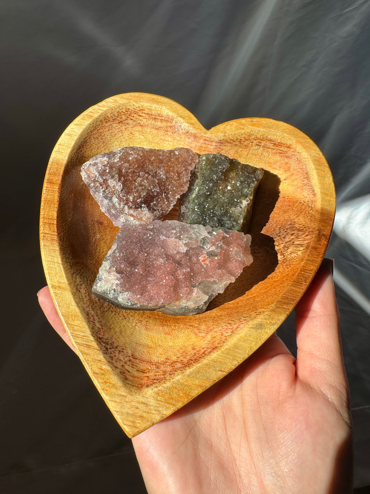 Raw Rainbow Amethyst Set (Bowl not included)