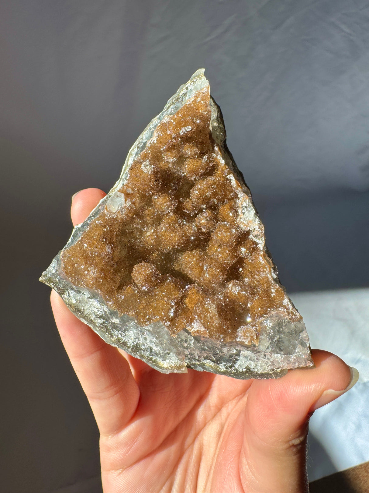 Chocolate Druzy Raw Rainbow Amethyst