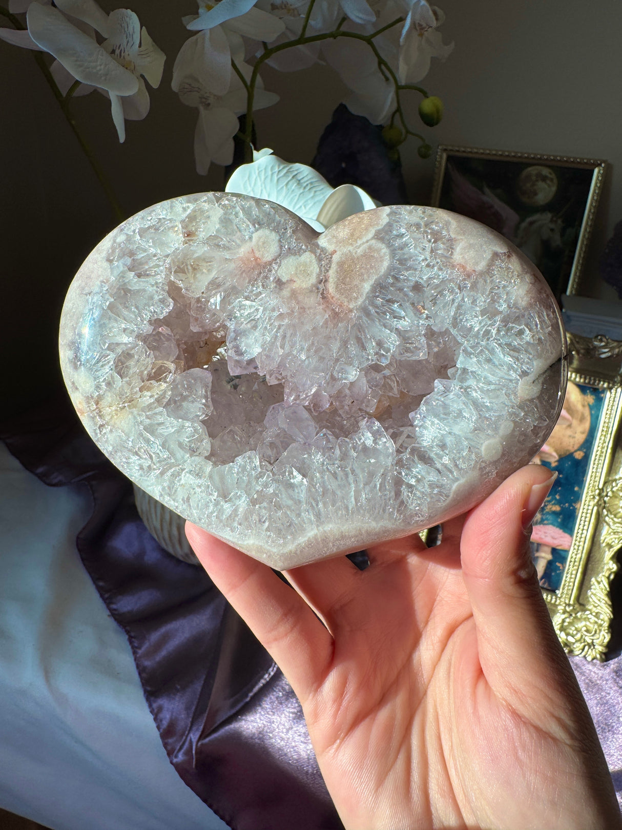 Pink Amethyst Heart