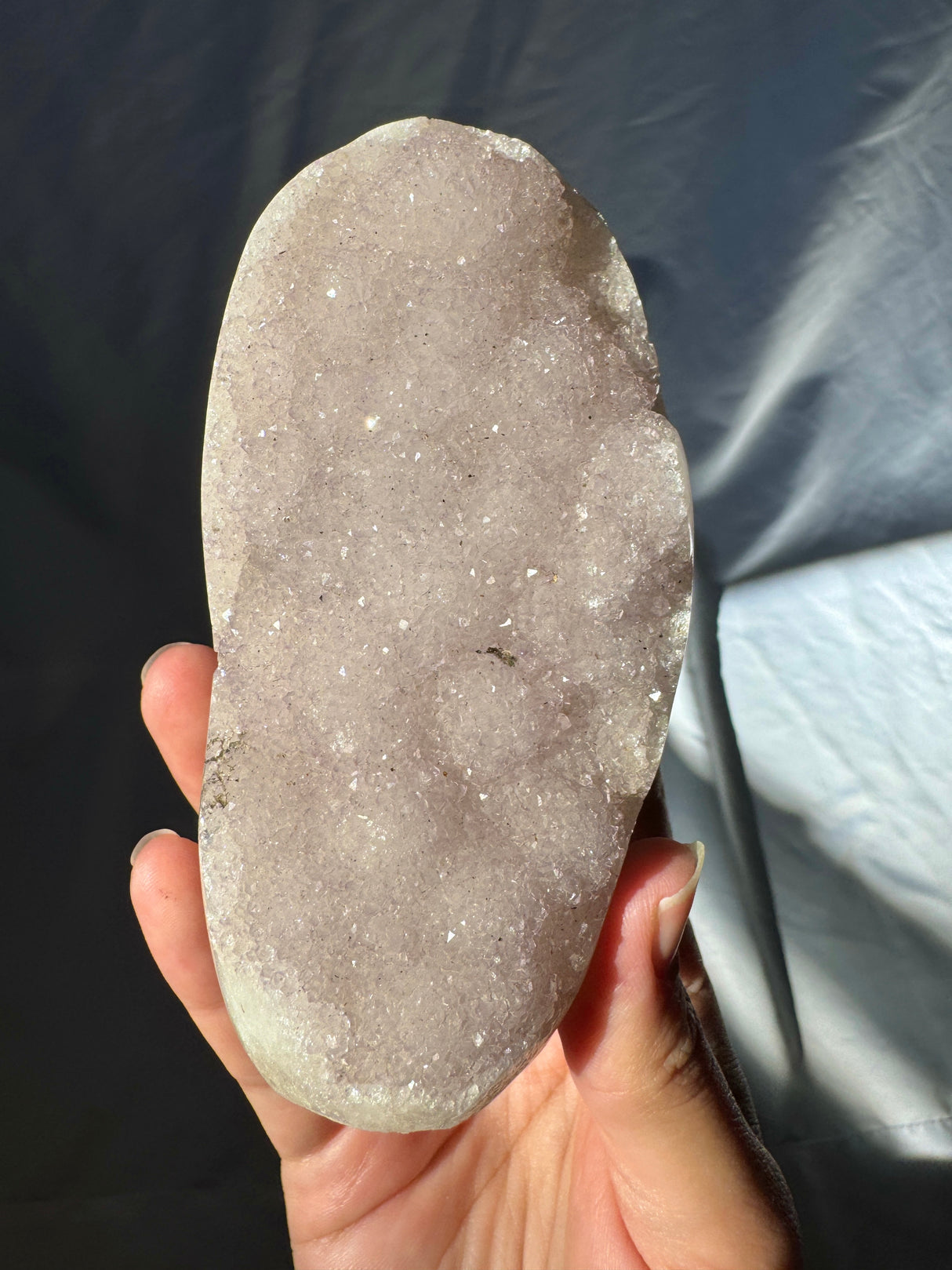 Pale Lavender Rainbow Amethyst Free Form (Self Stands)