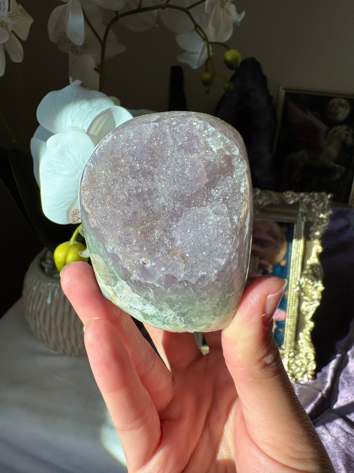 Sugar Lavender Rainbow Amethyst