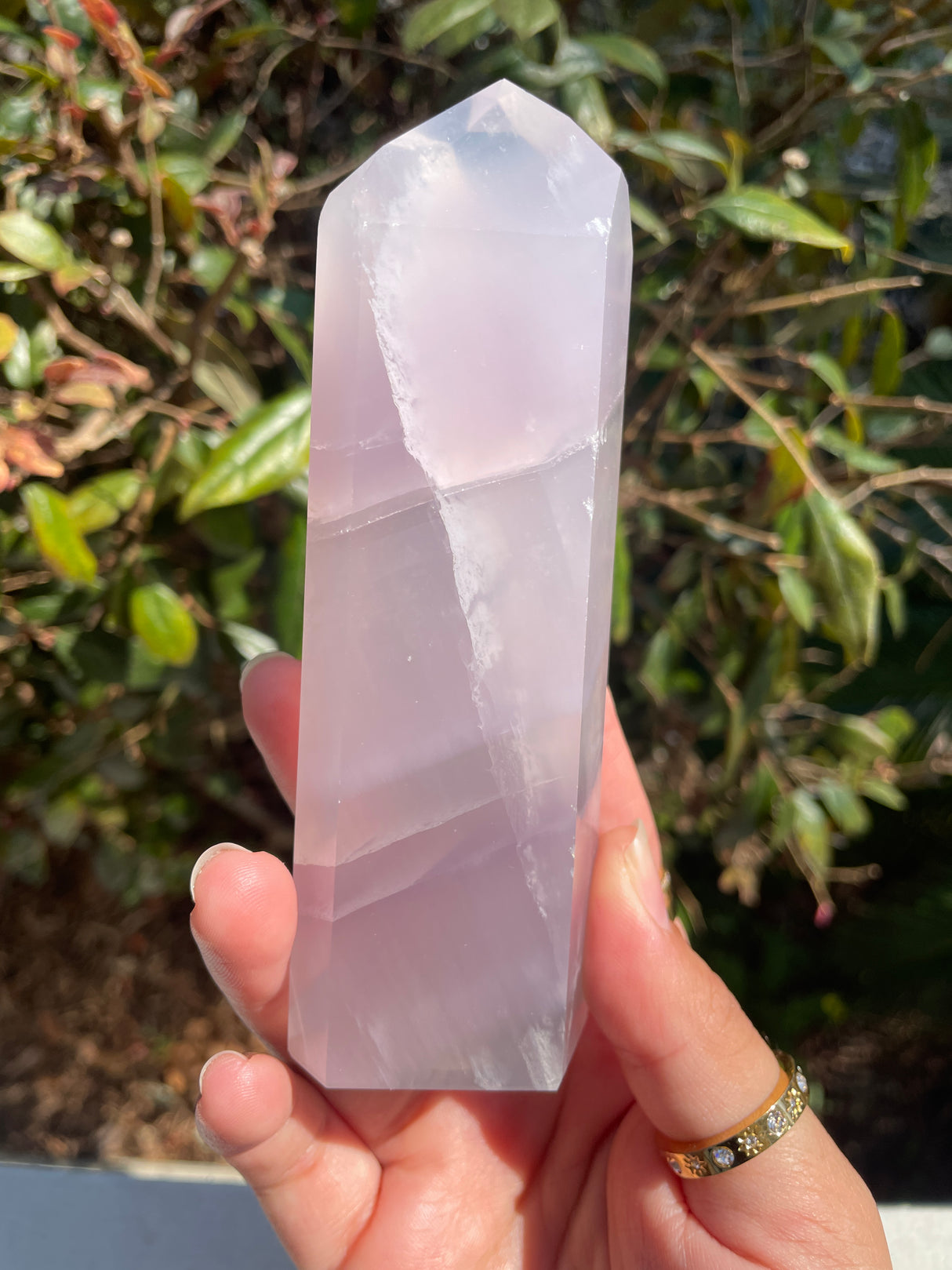 Lavender Yttrium Fluorite Tower