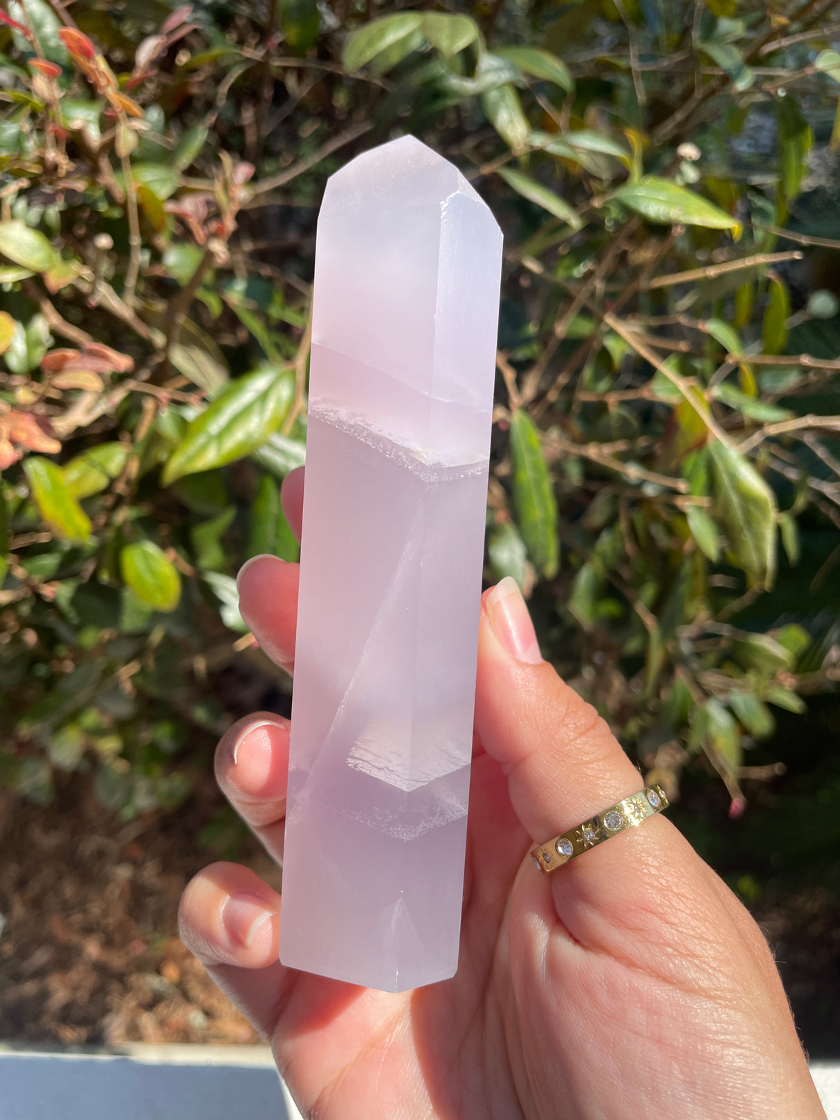 Lavender Yttrium Fluorite Tower