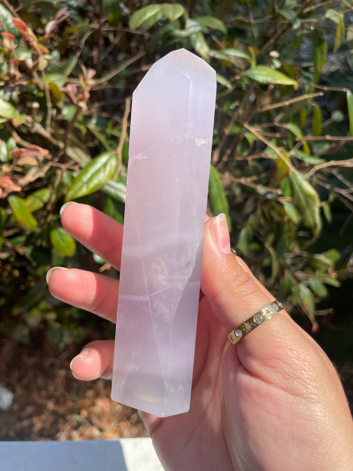 Lavender Yttrium Fluorite Tower