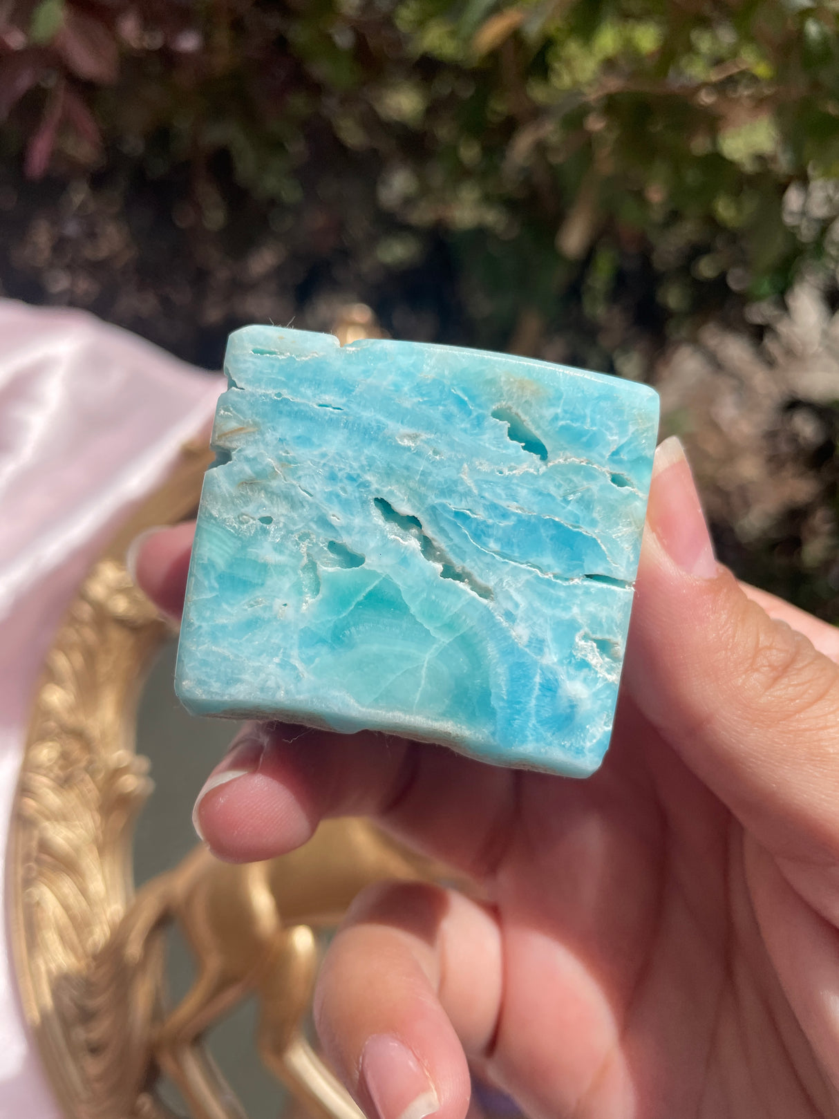 Blue Aragonite Cube