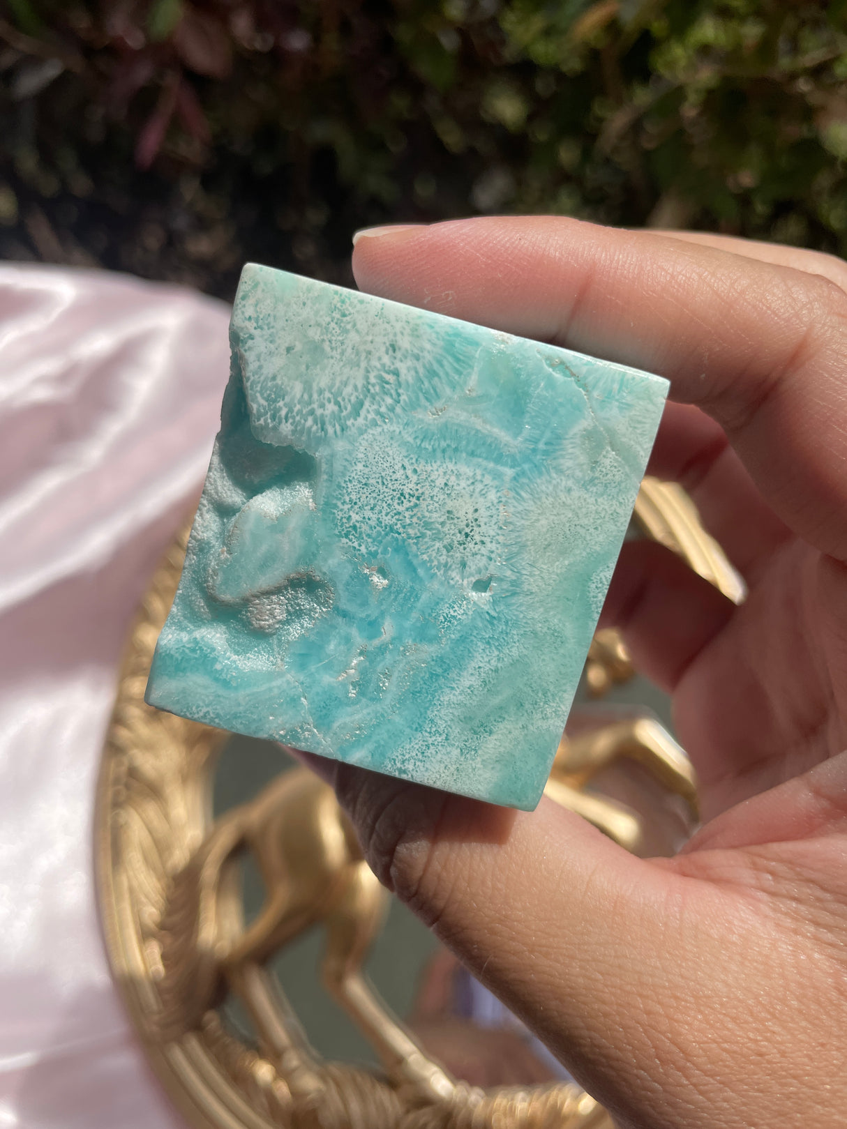 Blue Aragonite Cube
