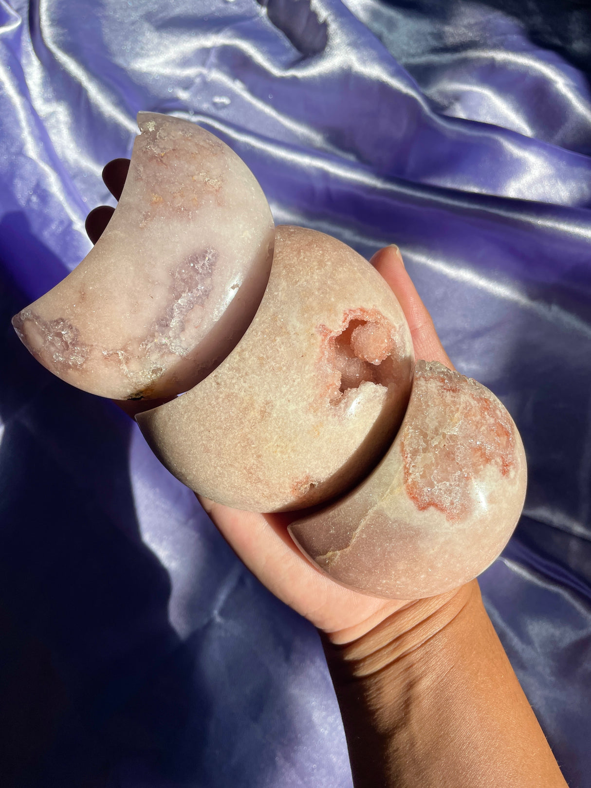 Pink Amethyst Moons (Your Pick)