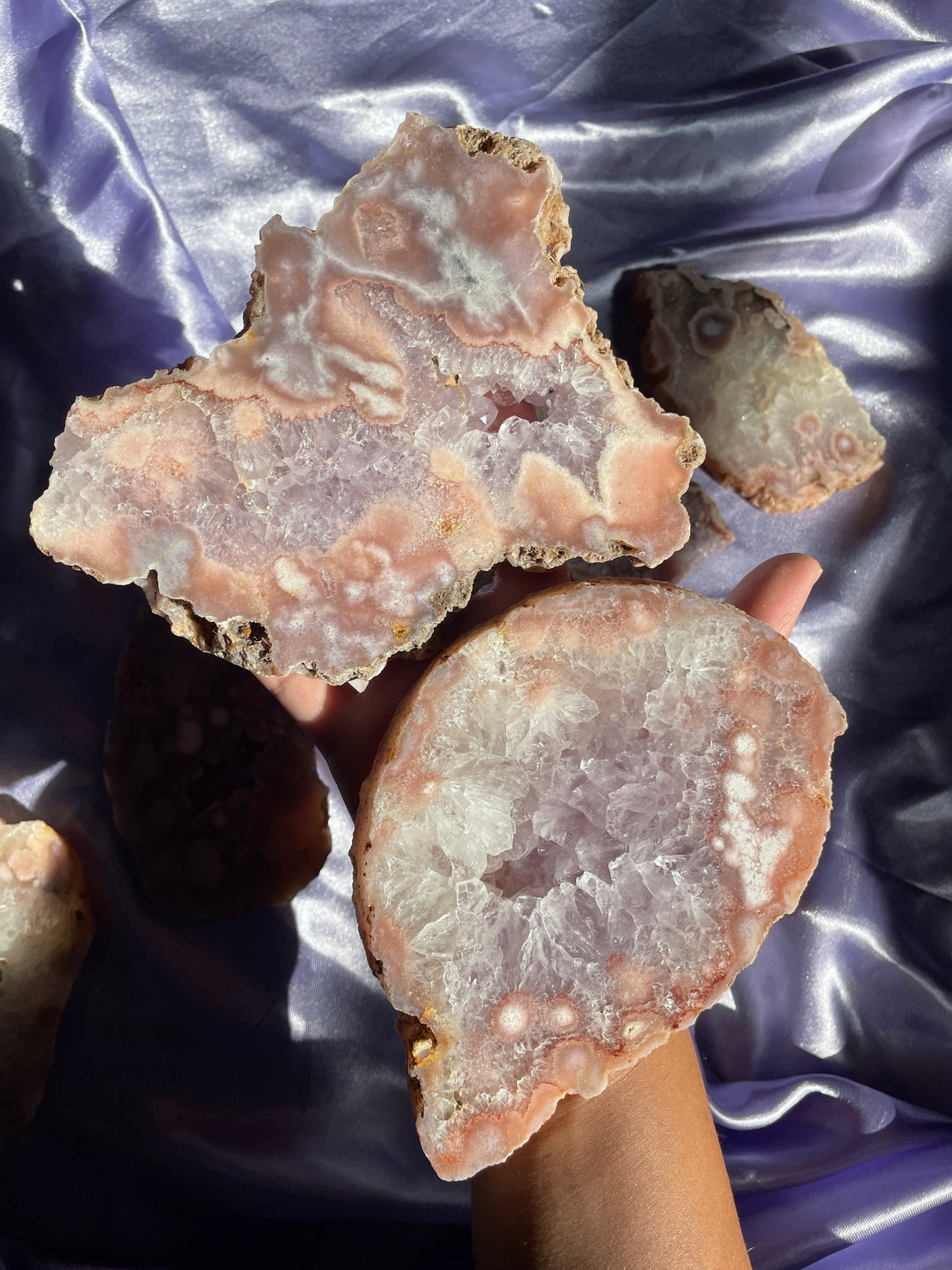 Pink Amethyst Slabs - Medium (Your Pick)