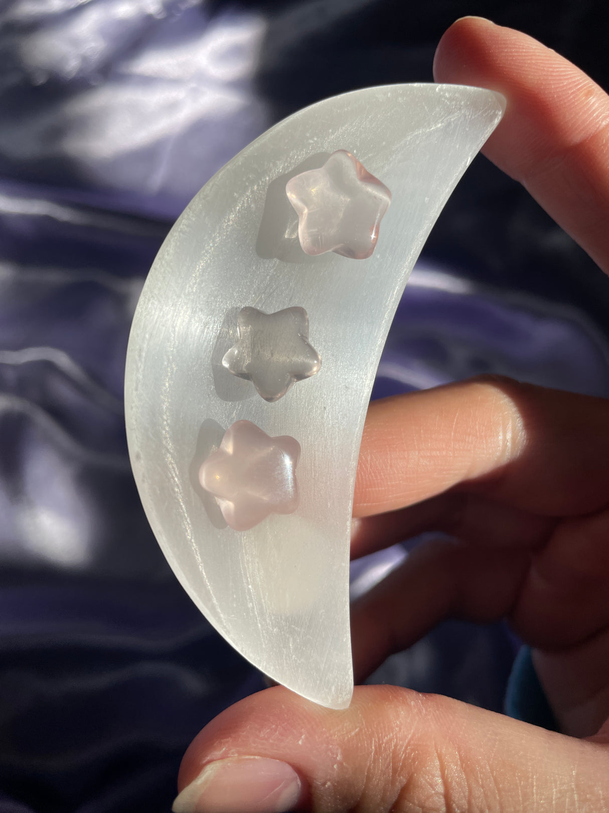 Gemmy Mini Rose Quartz Star