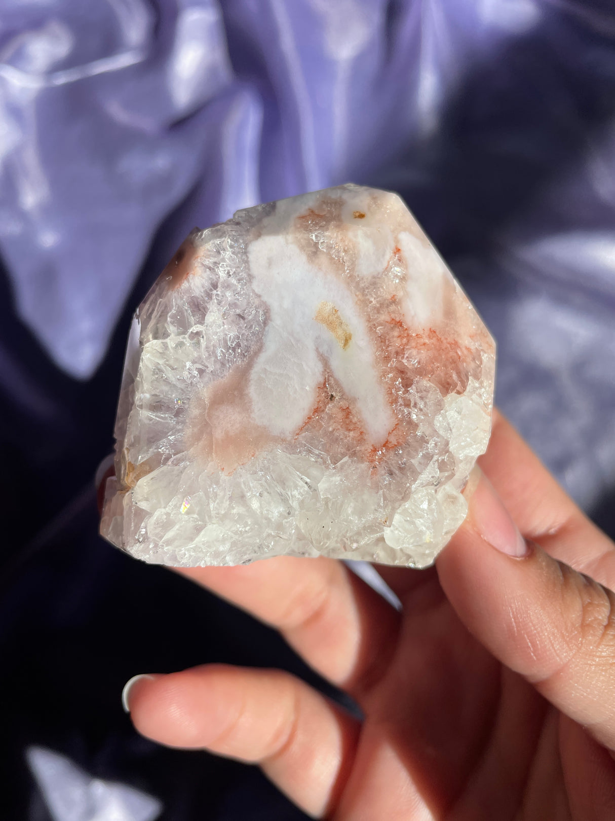 Pink Amethyst x Flower Agate Free Form