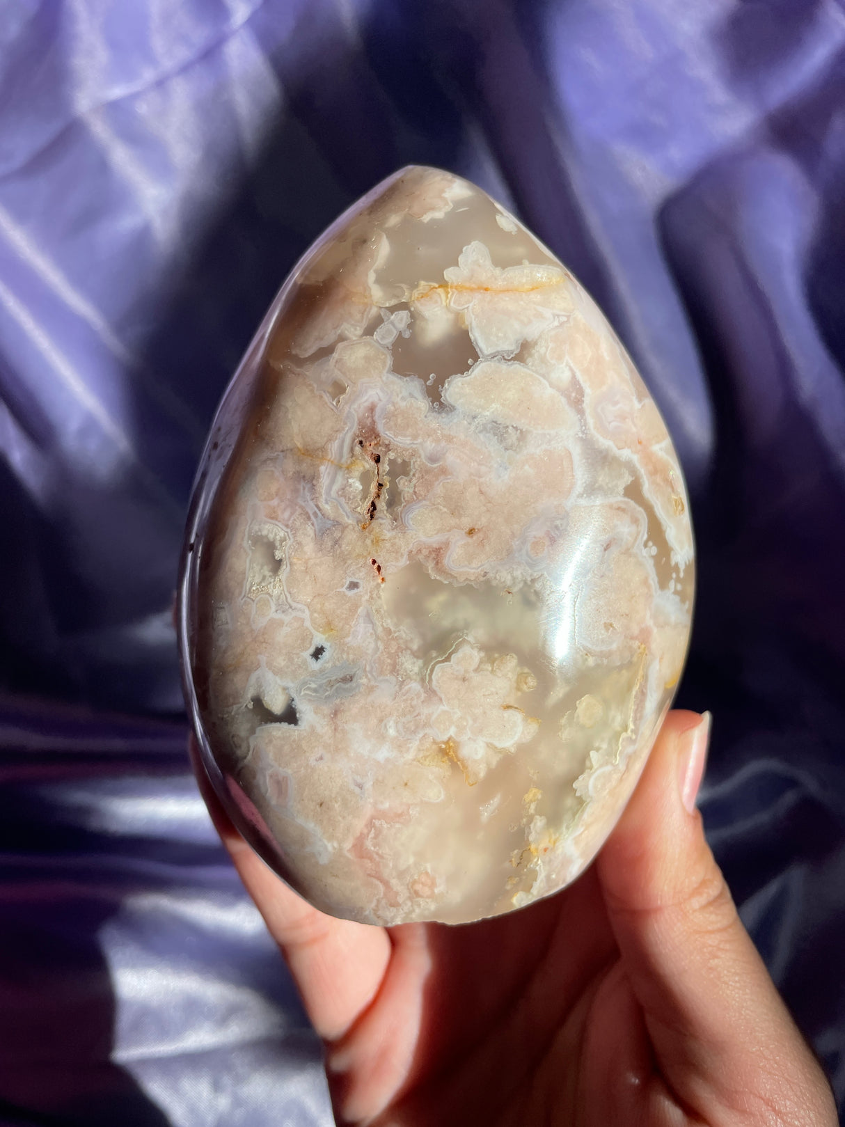 Pastel Flower Agate Free Form