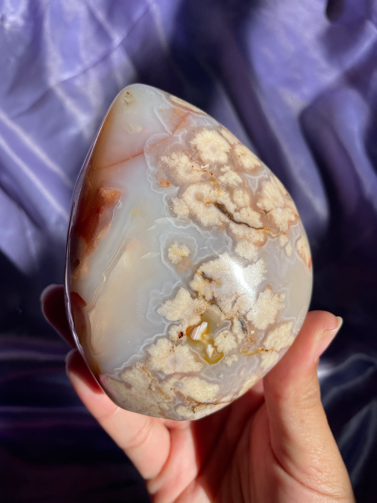Pastel Flower Agate Free Form