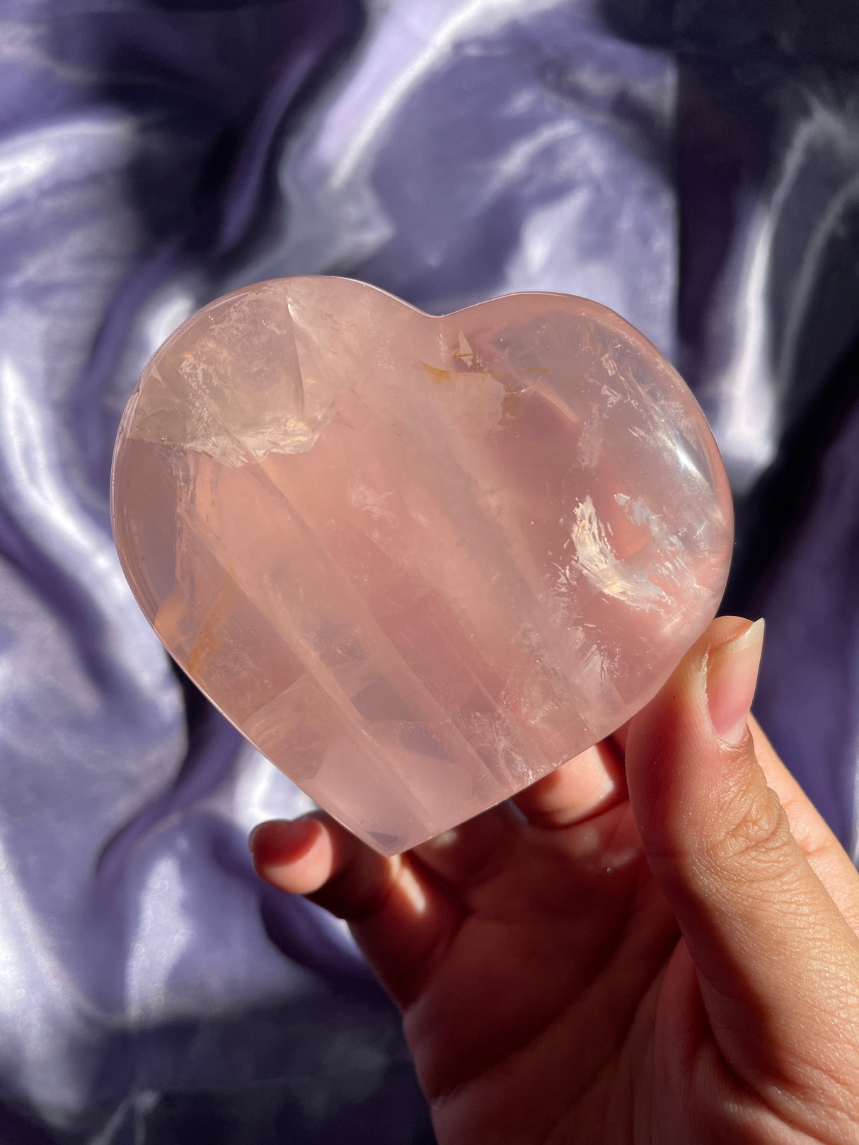 Gemmy Rose Quartz Heart
