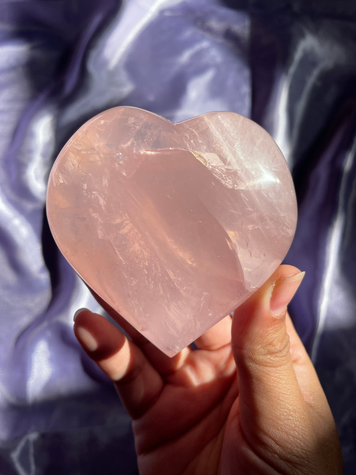Gemmy Rose Quartz Heart
