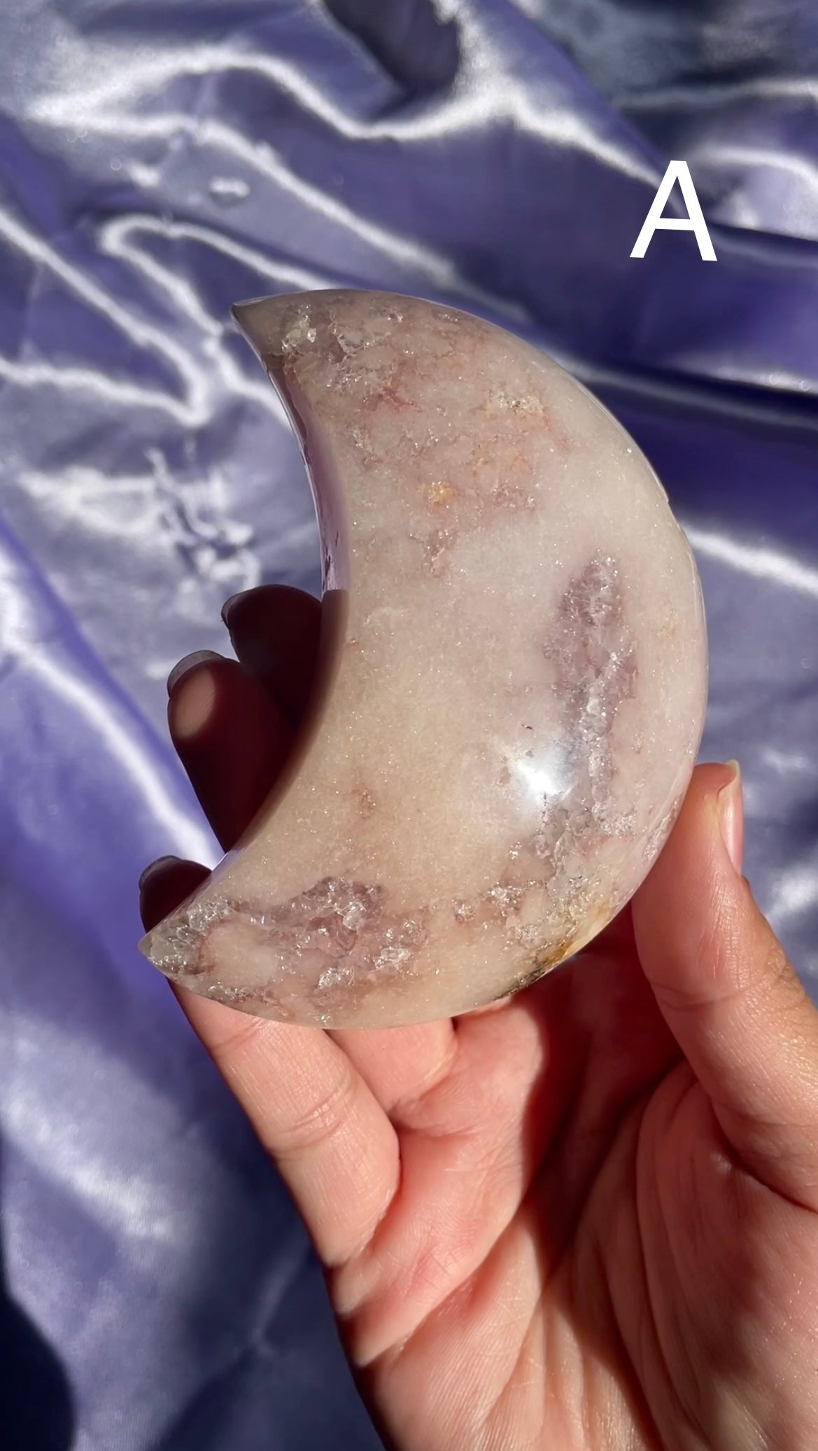 Pink Amethyst Moons (Your Pick)