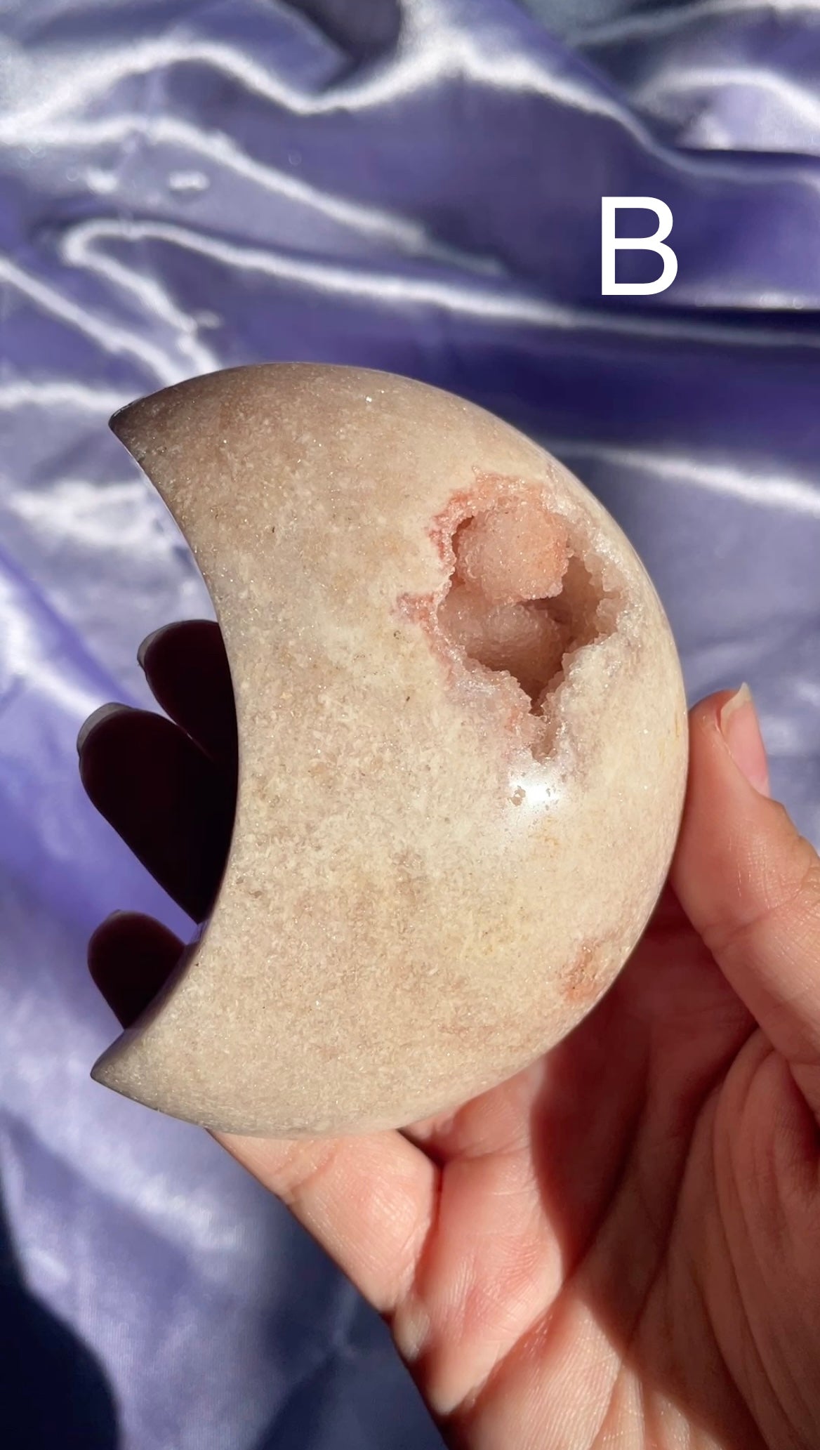 Pink Amethyst Moons (Your Pick)