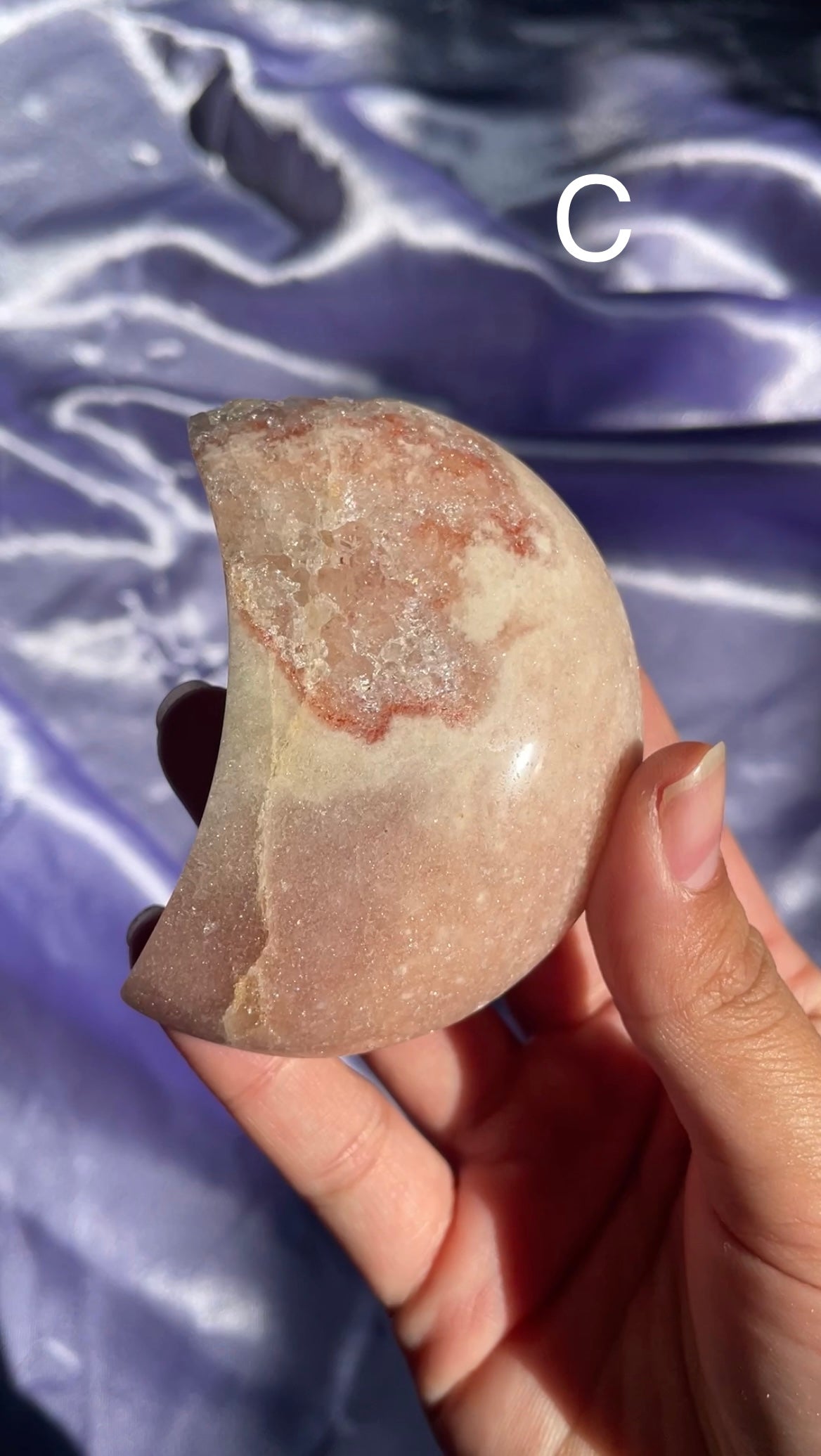 Pink Amethyst Moons (Your Pick)