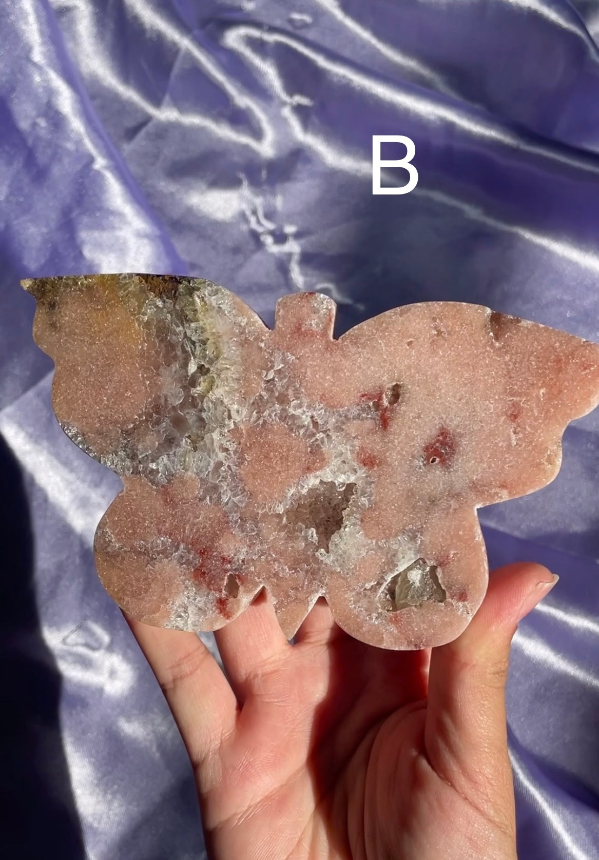 Pink Amethyst Butterflies (Your Pick)