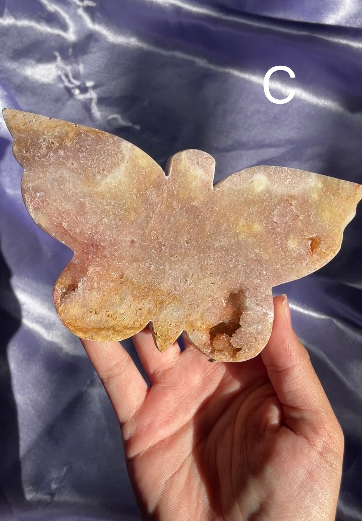 Pink Amethyst Butterflies (Your Pick)