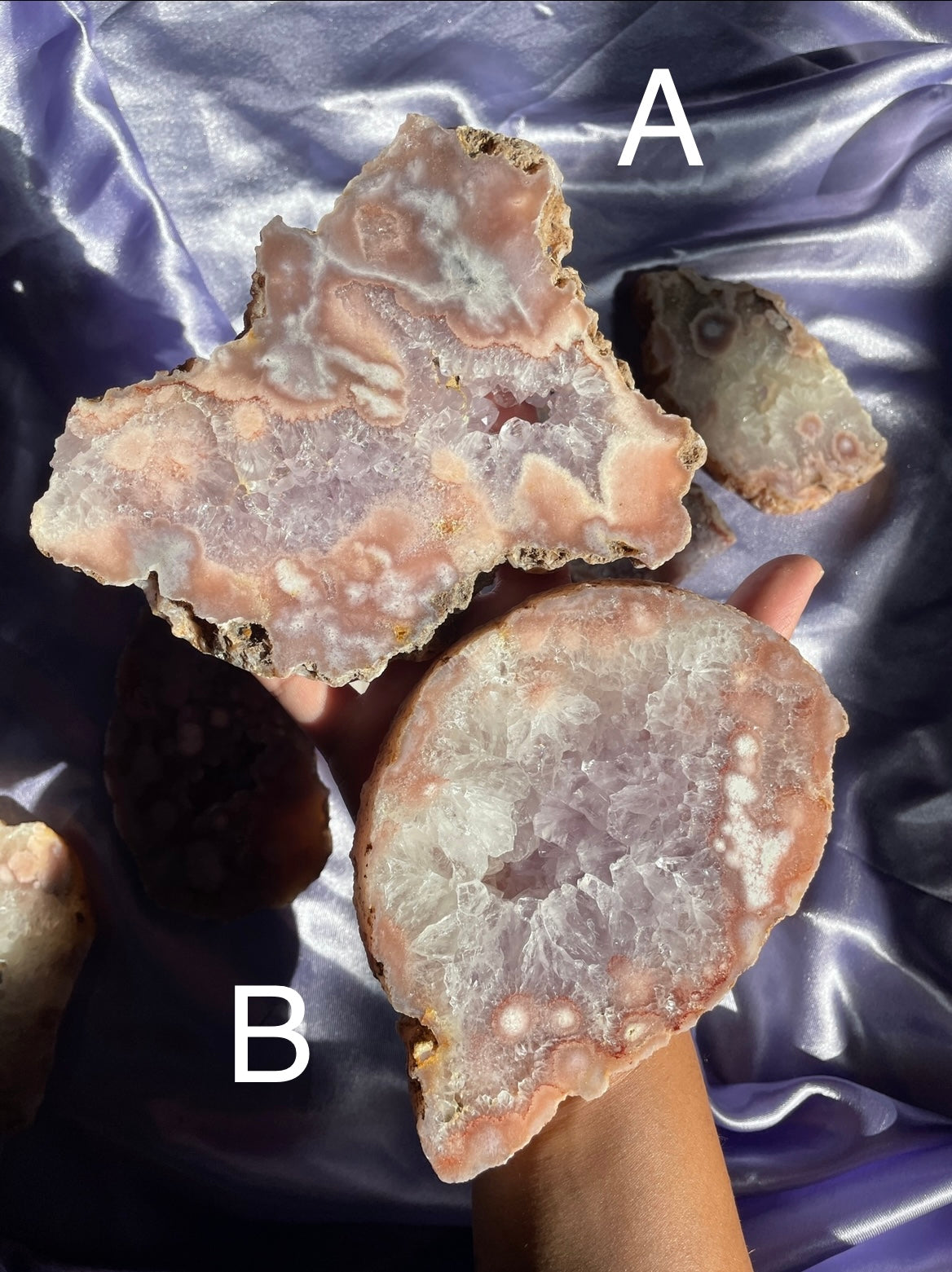 Pink Amethyst Slabs - Medium (Your Pick)