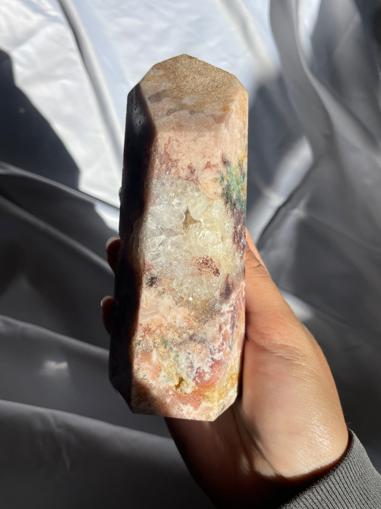 Fairy Garden Pink Amethyst Tower