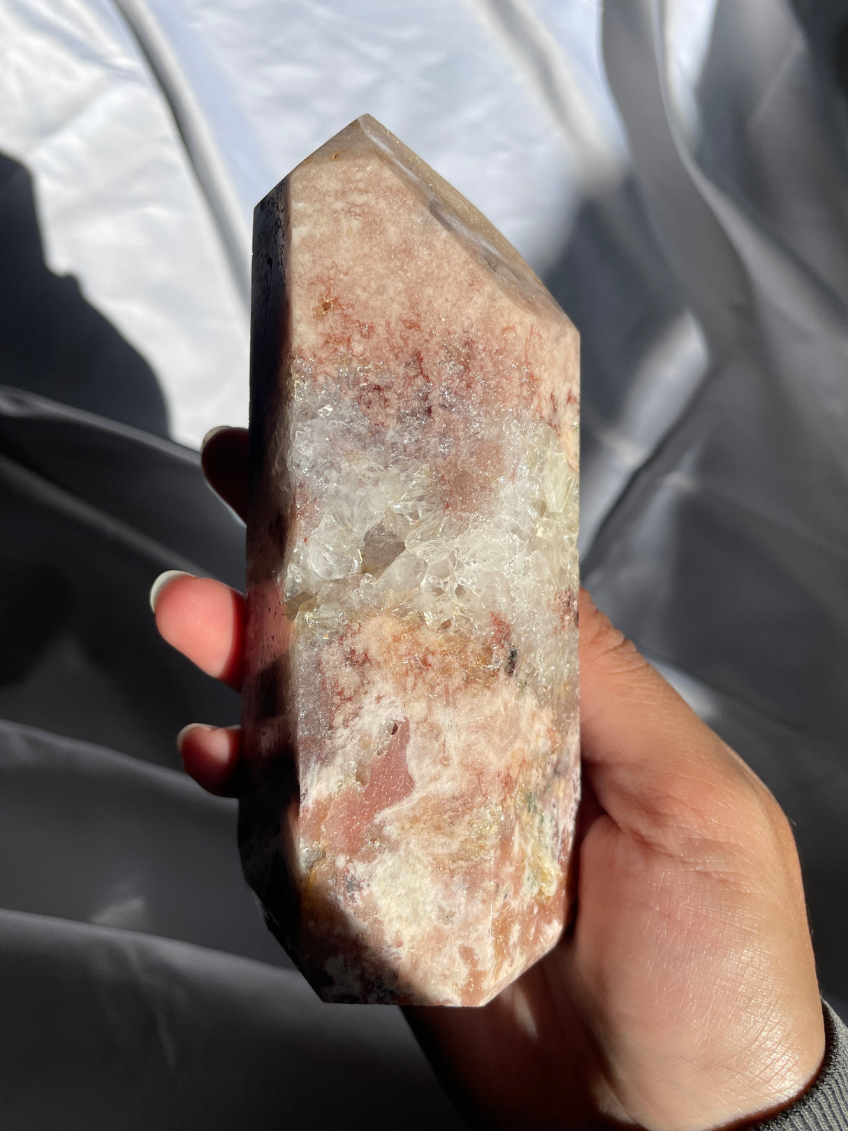 Fairy Garden Pink Amethyst Tower