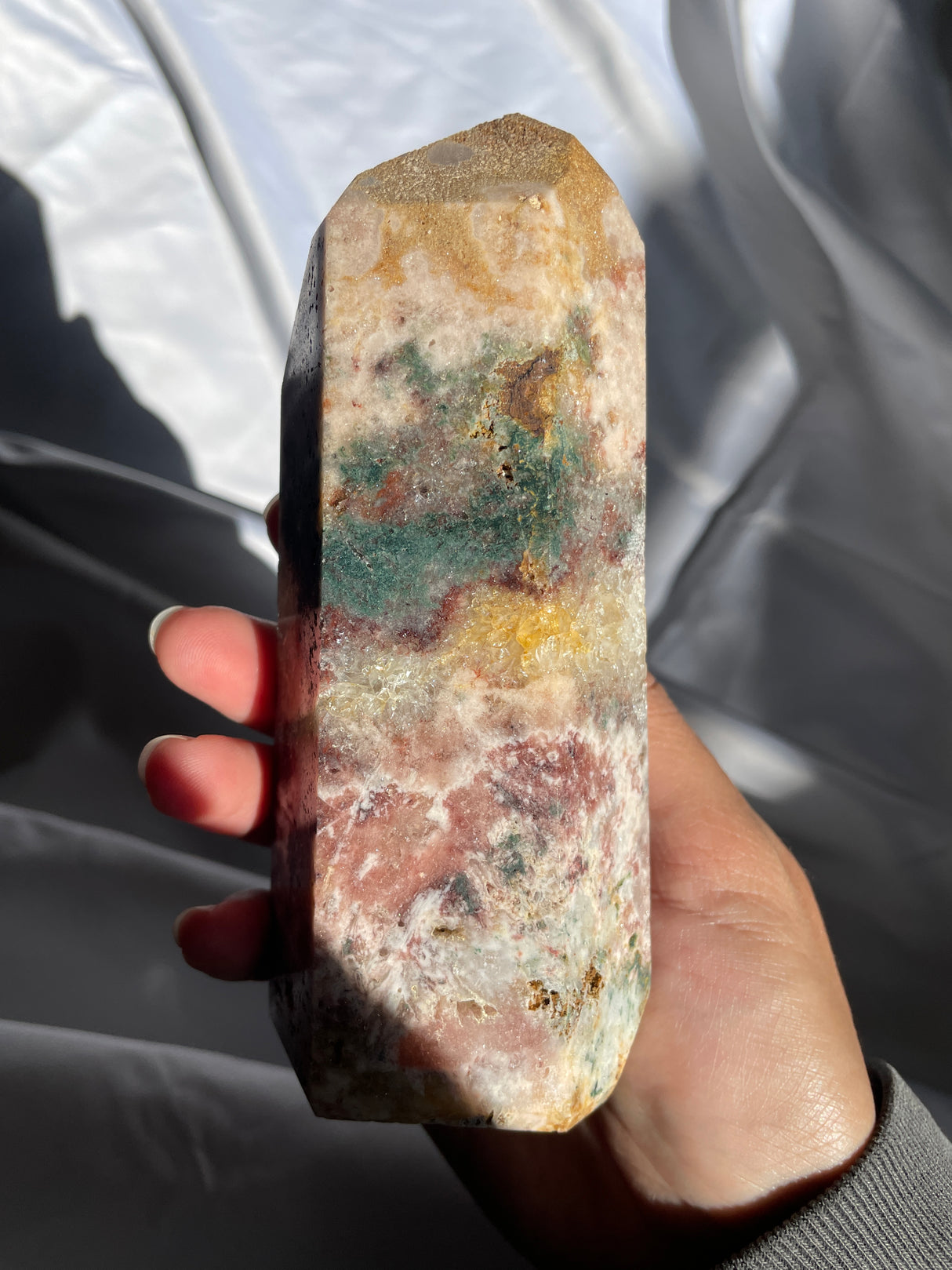 Fairy Garden Pink Amethyst Tower