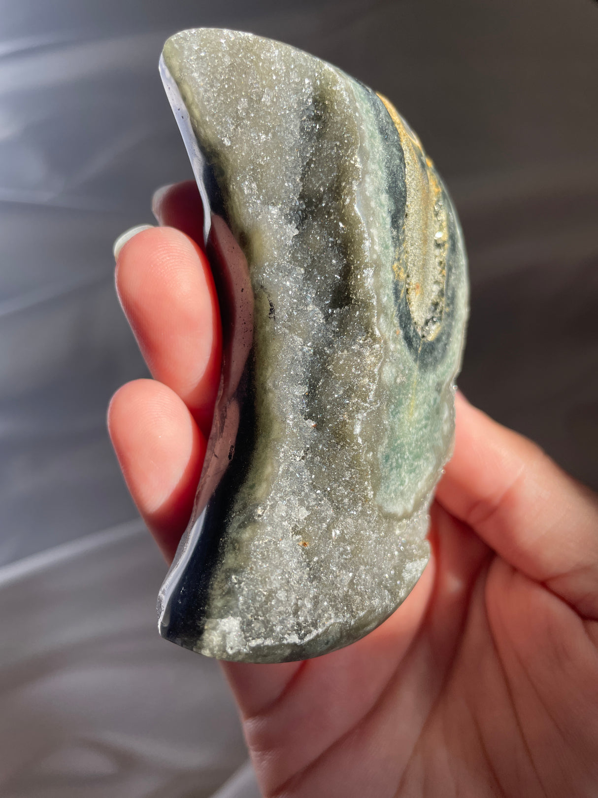 Grey Uruguayan Amethyst Moon